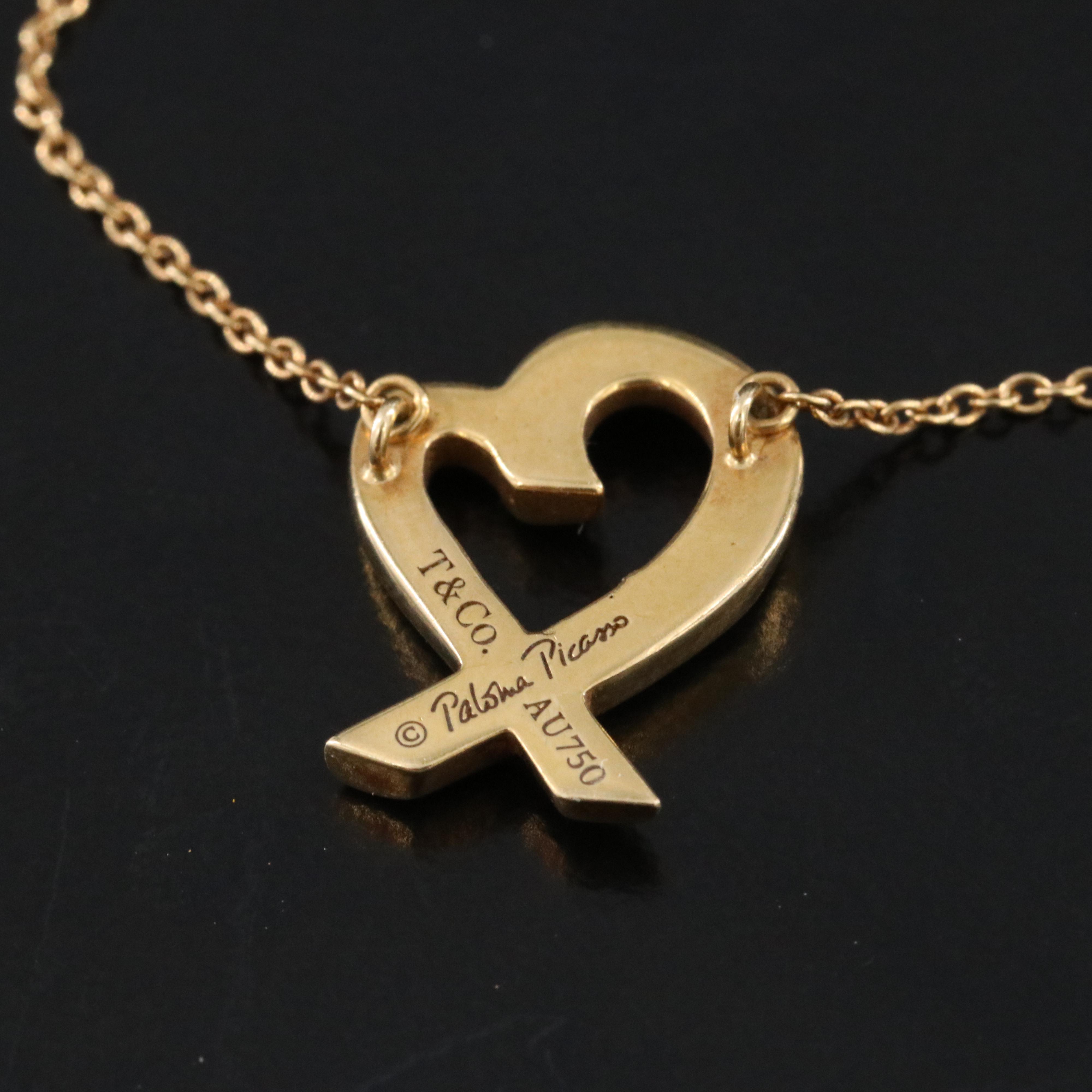 Paloma Picasso for Tiffany & Co. Loving Heart 18K Necklace