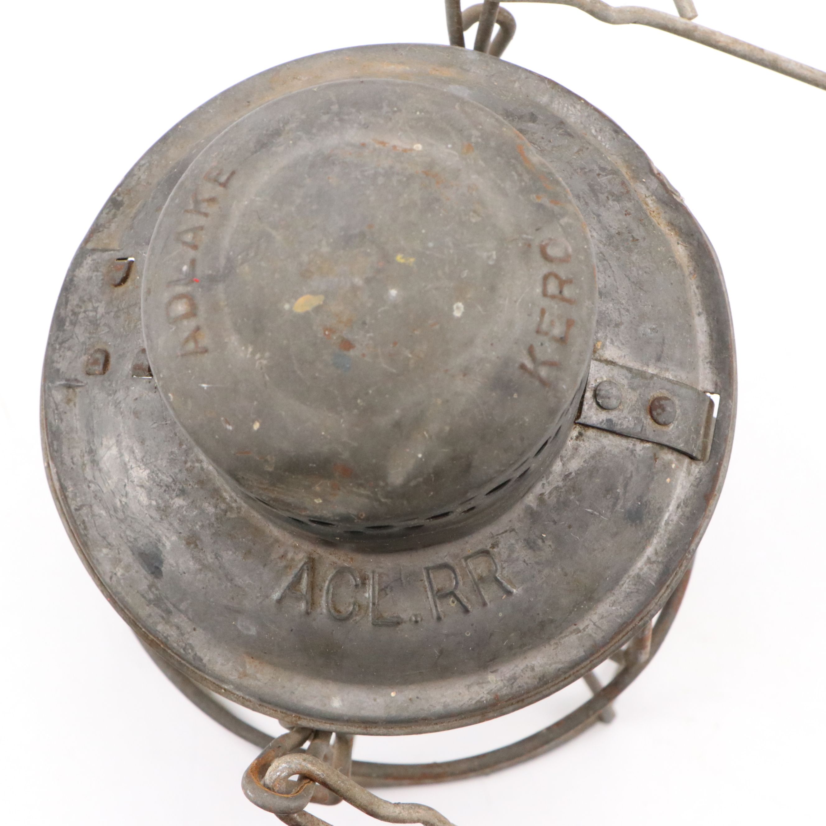 Chesapeake & Ohio Railroad Kerosene Lamp with Adlake and Other Red Glass Lamp