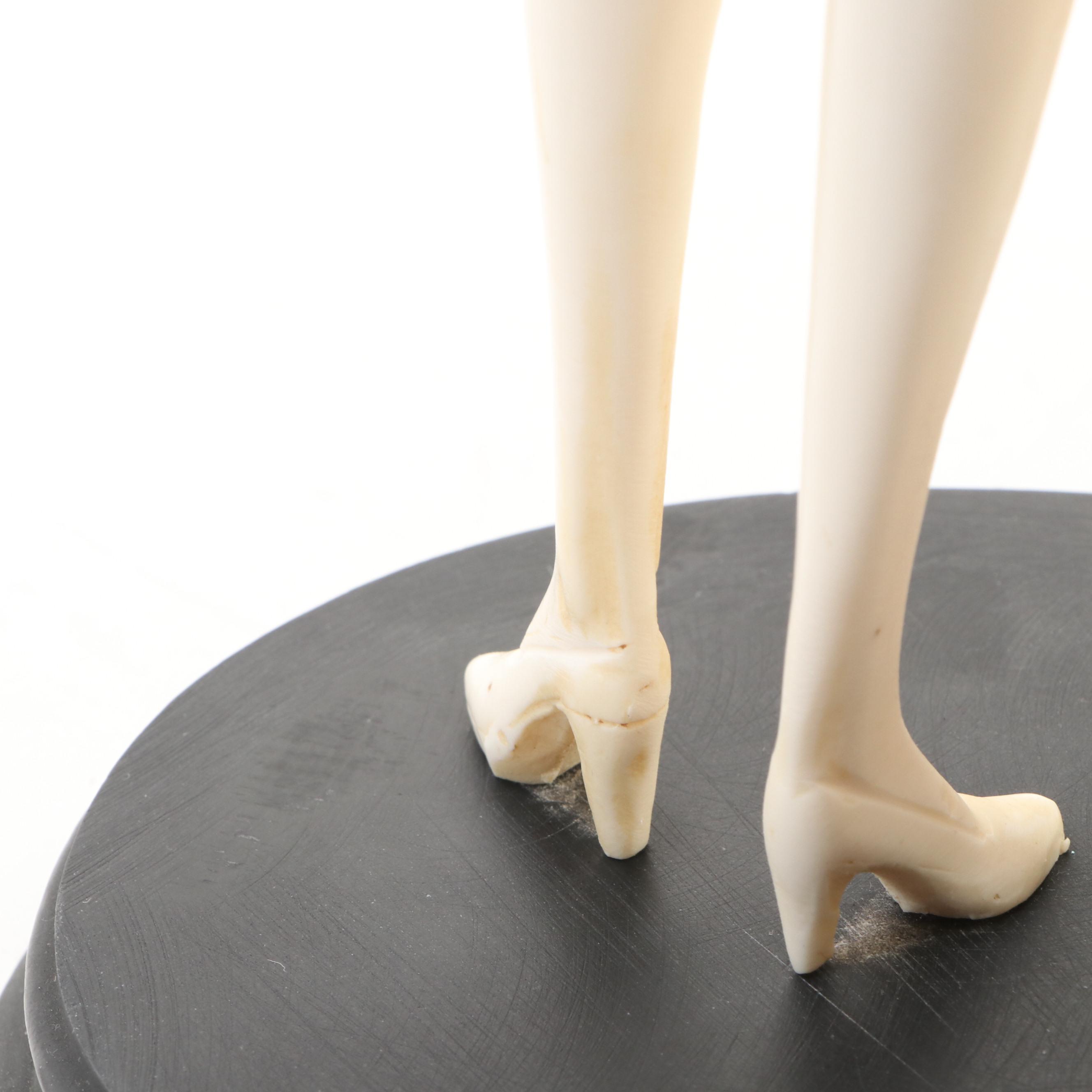 Charles Serouya & Son Italian Art Deco Style Figural Statue, 20th Century