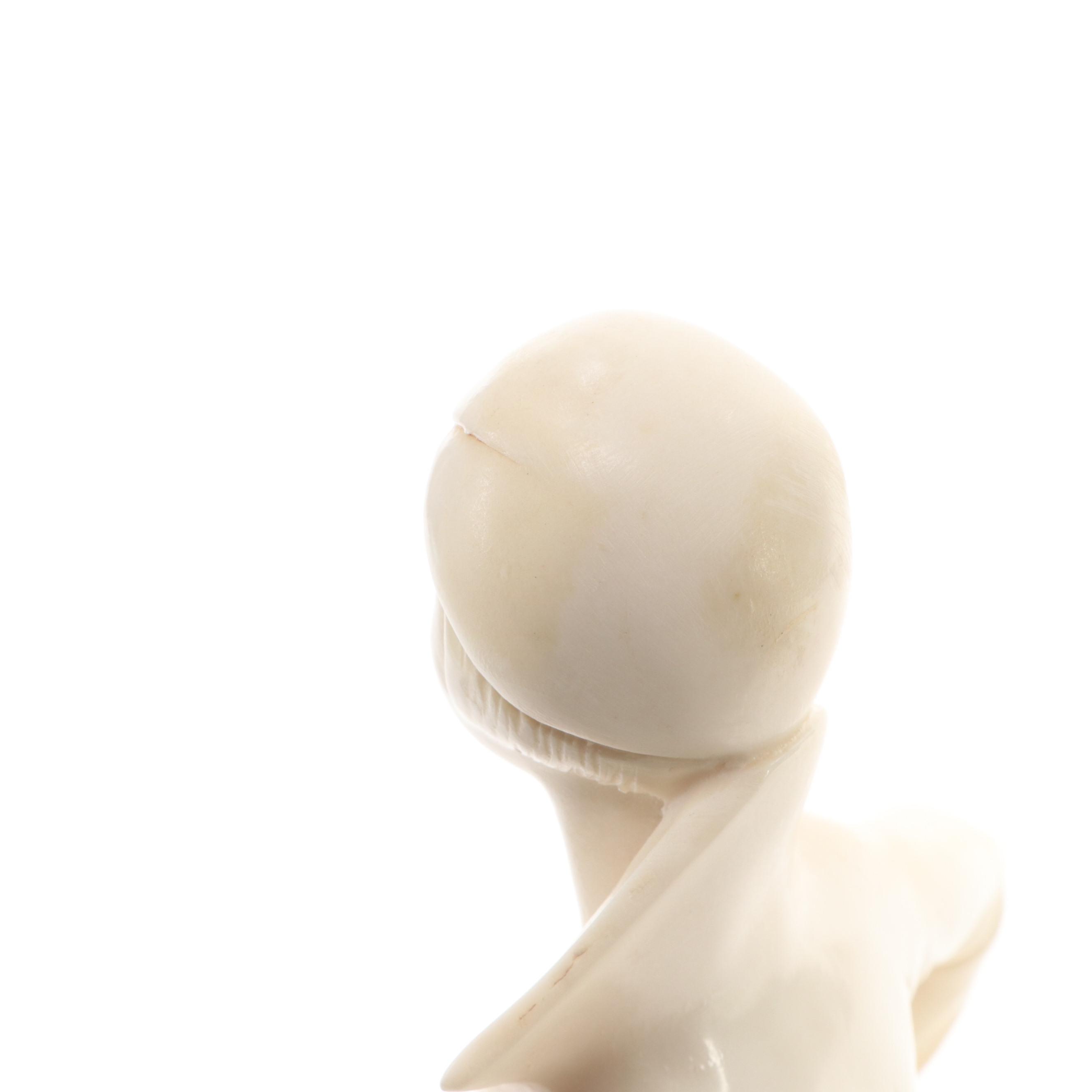 Charles Serouya & Son Italian Art Deco Style Figural Statue, 20th Century