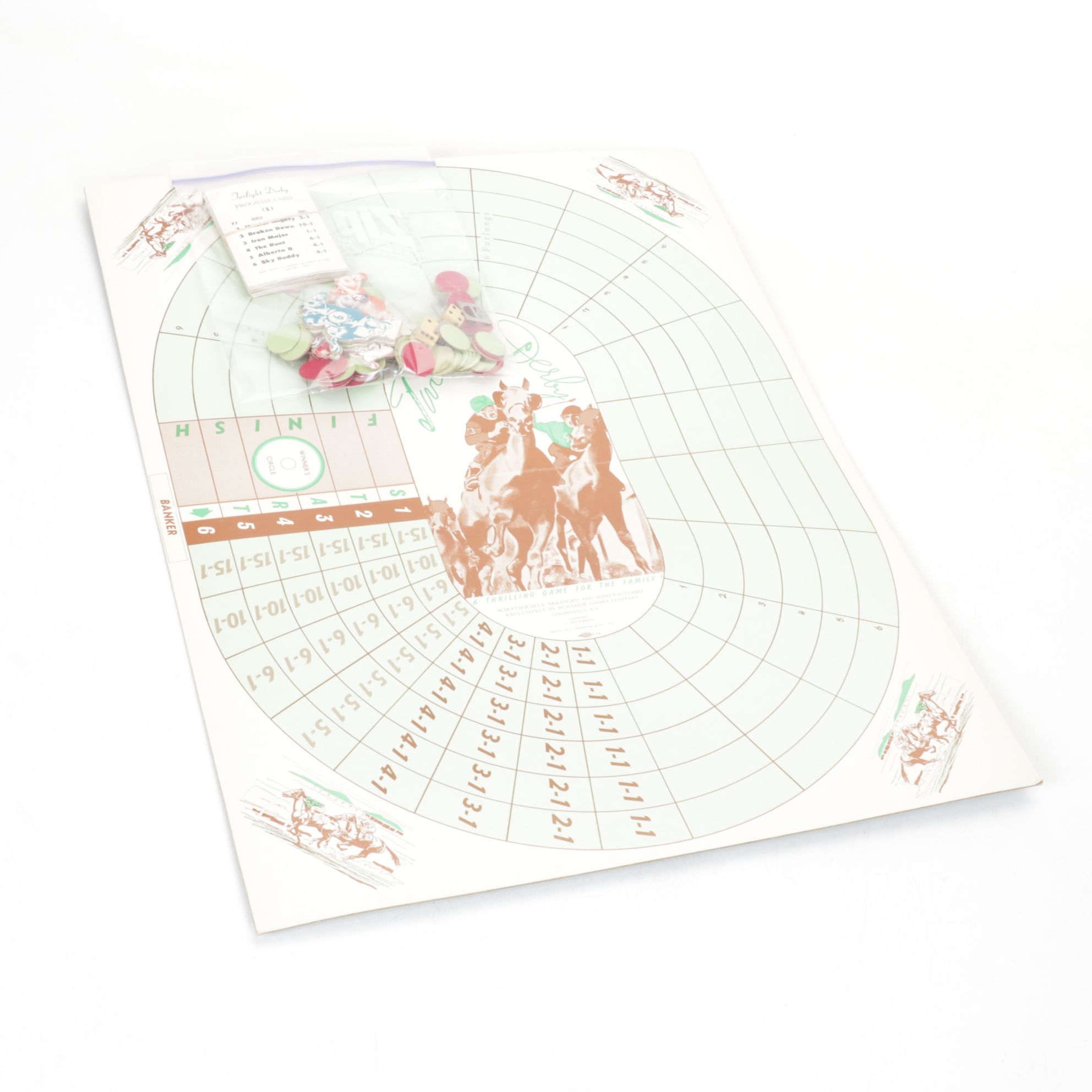 "Kentucky Derby", "Photo-Finish", and Six Other Horse Race Board Games