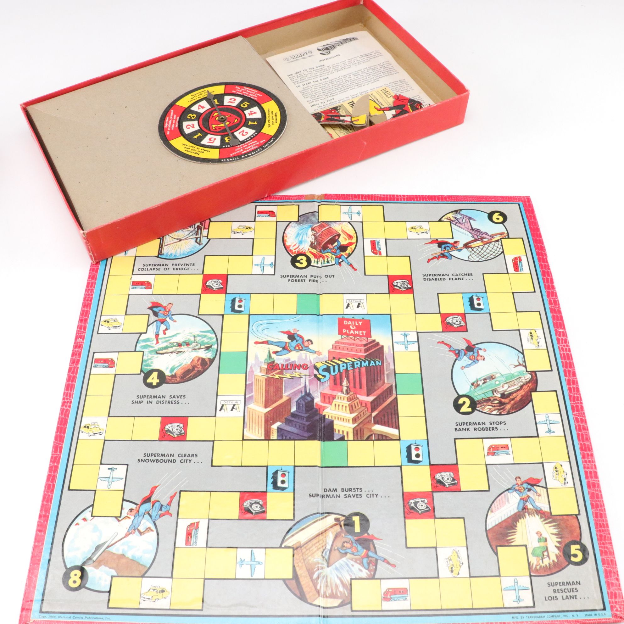 "Oh Magoo" and "Calling Superman" in Collection of Board Games