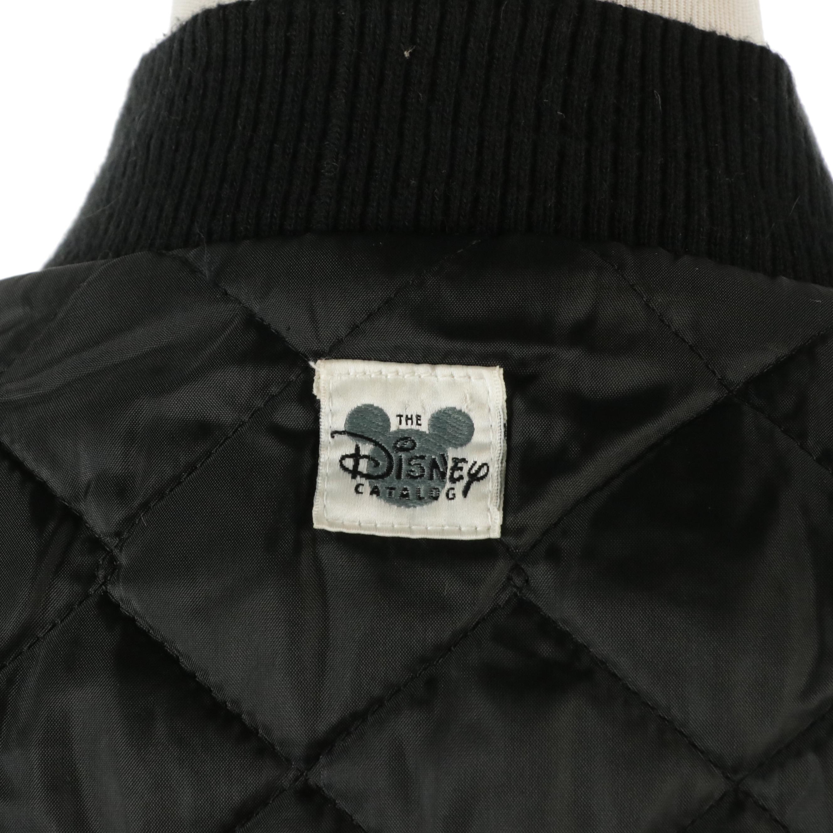 Men's The Disney Catalog Walt Disney World 2000 Black Wool Bomber Jacket