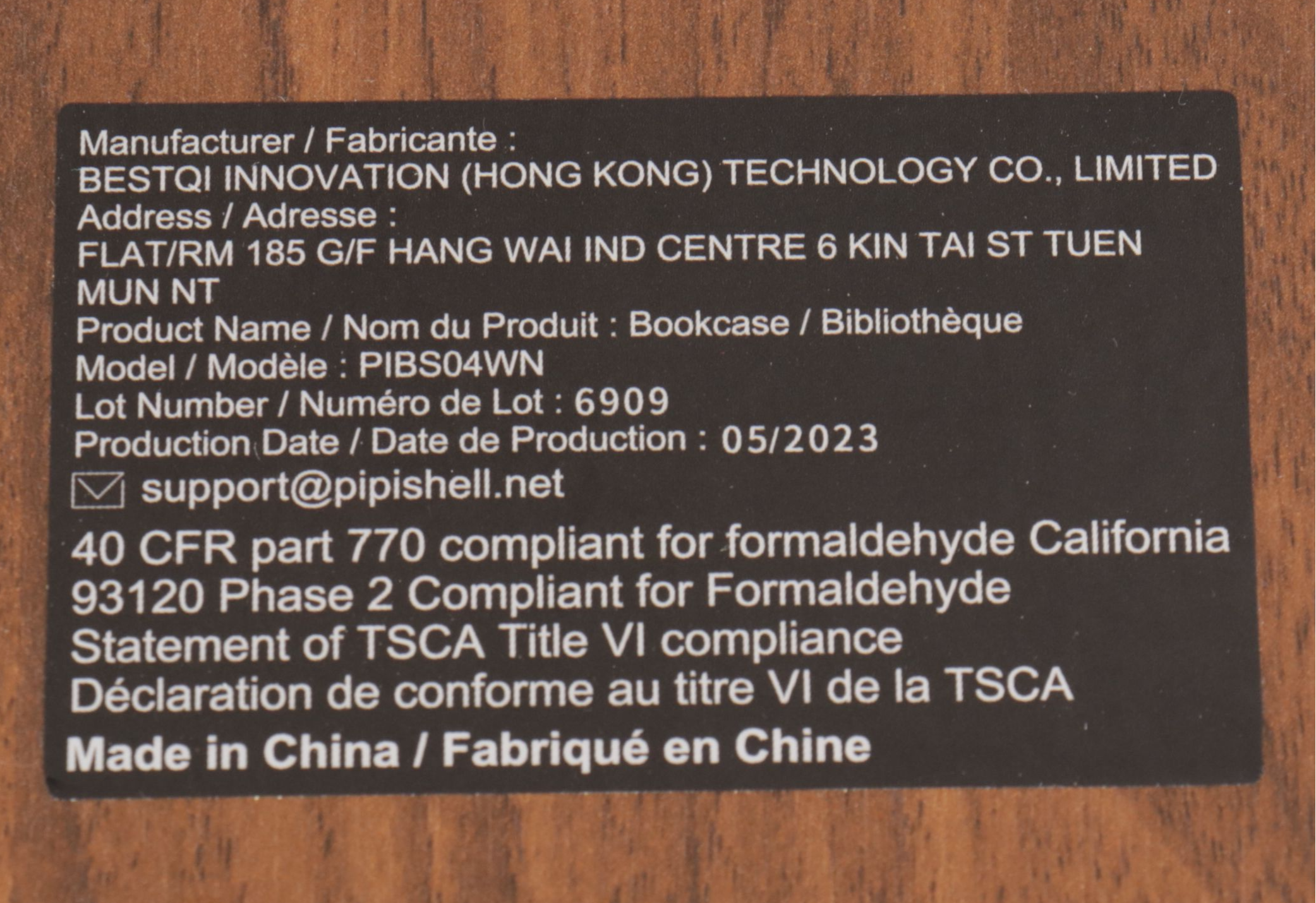 Bestqi Innovation Modernist Bookcase with Wood Grain Finish, 2023