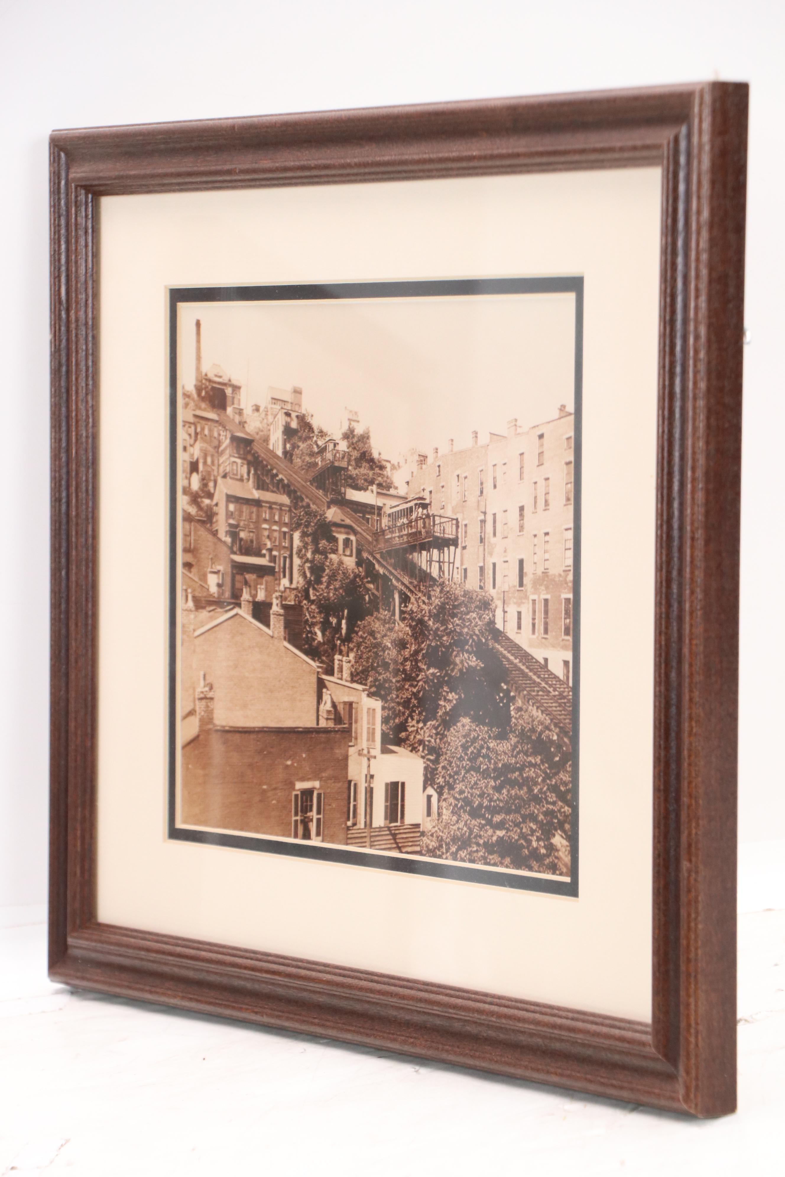 Two Sepia Photographs of Early Cincinnati Scenes, Circa 2010