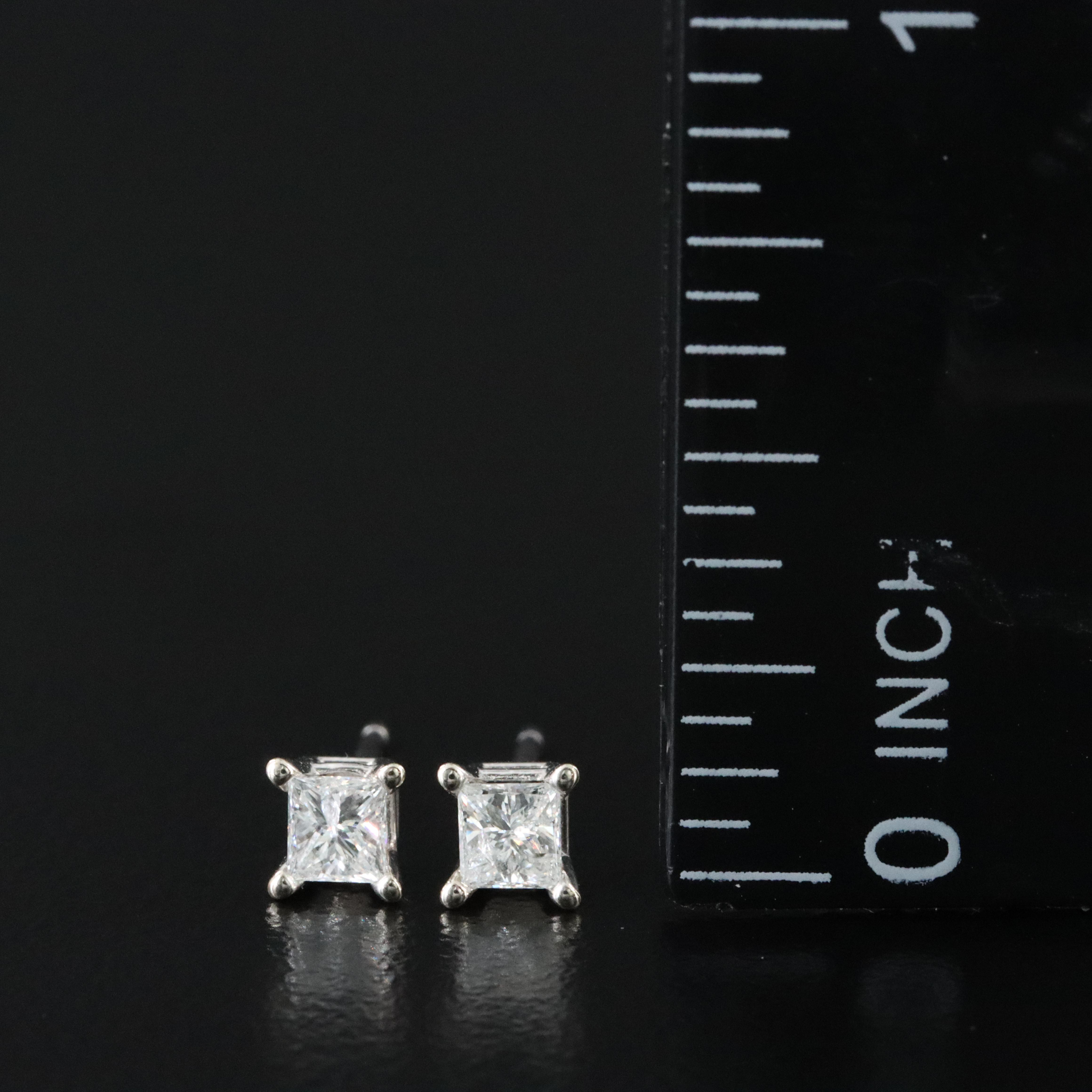 14K 0.36 CTW Diamond Solitaire Earrings