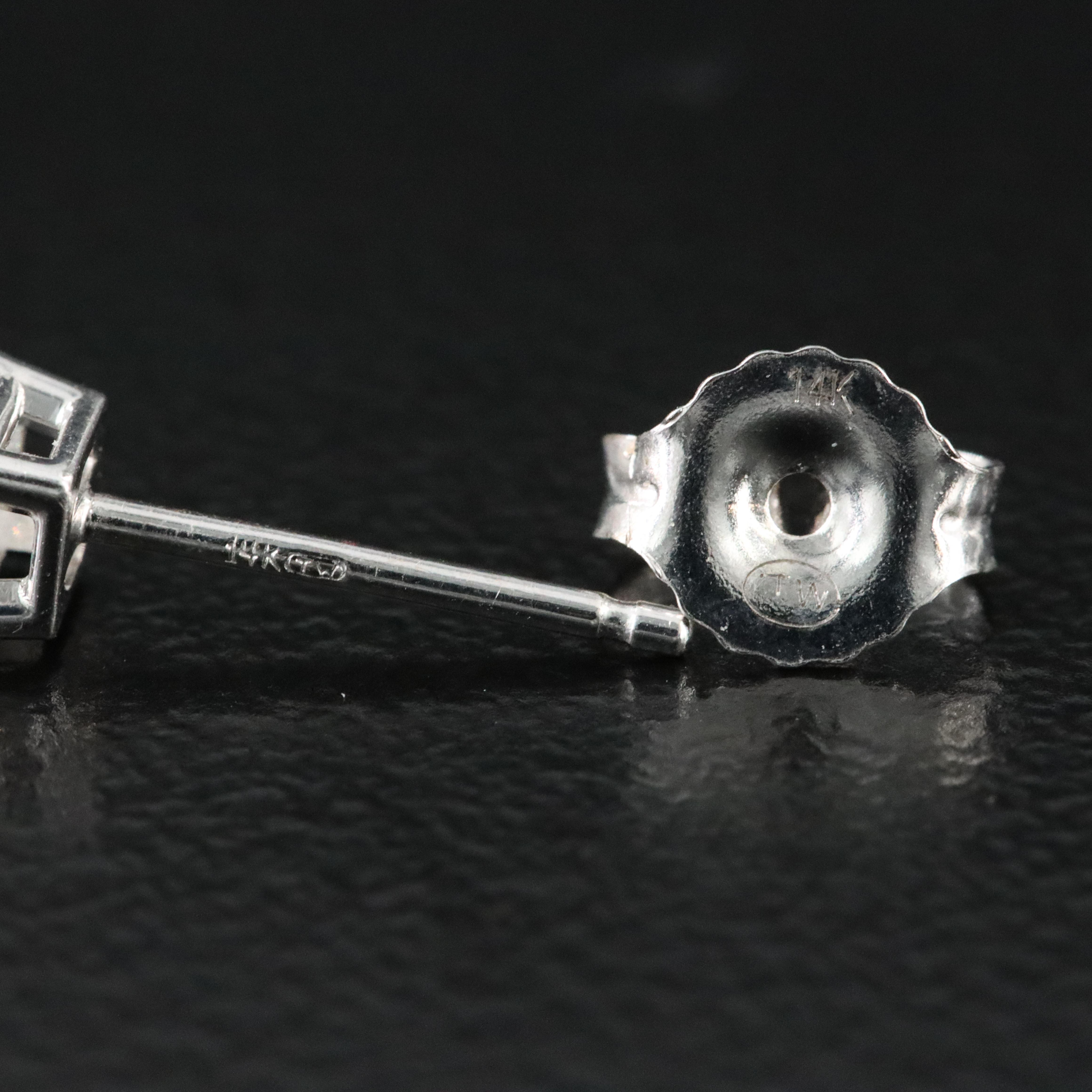 14K 0.36 CTW Diamond Solitaire Earrings