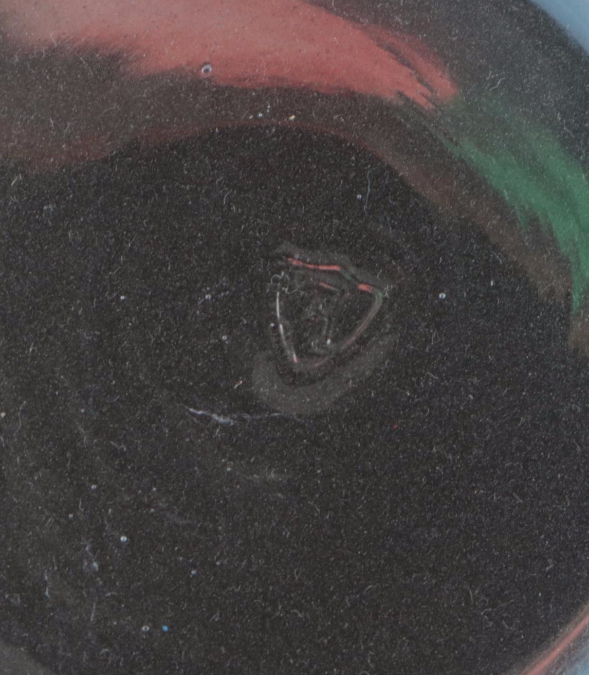 Federal Glass Co. Tulip Decorated Glass Pitcher and Tumblers, 20th C.