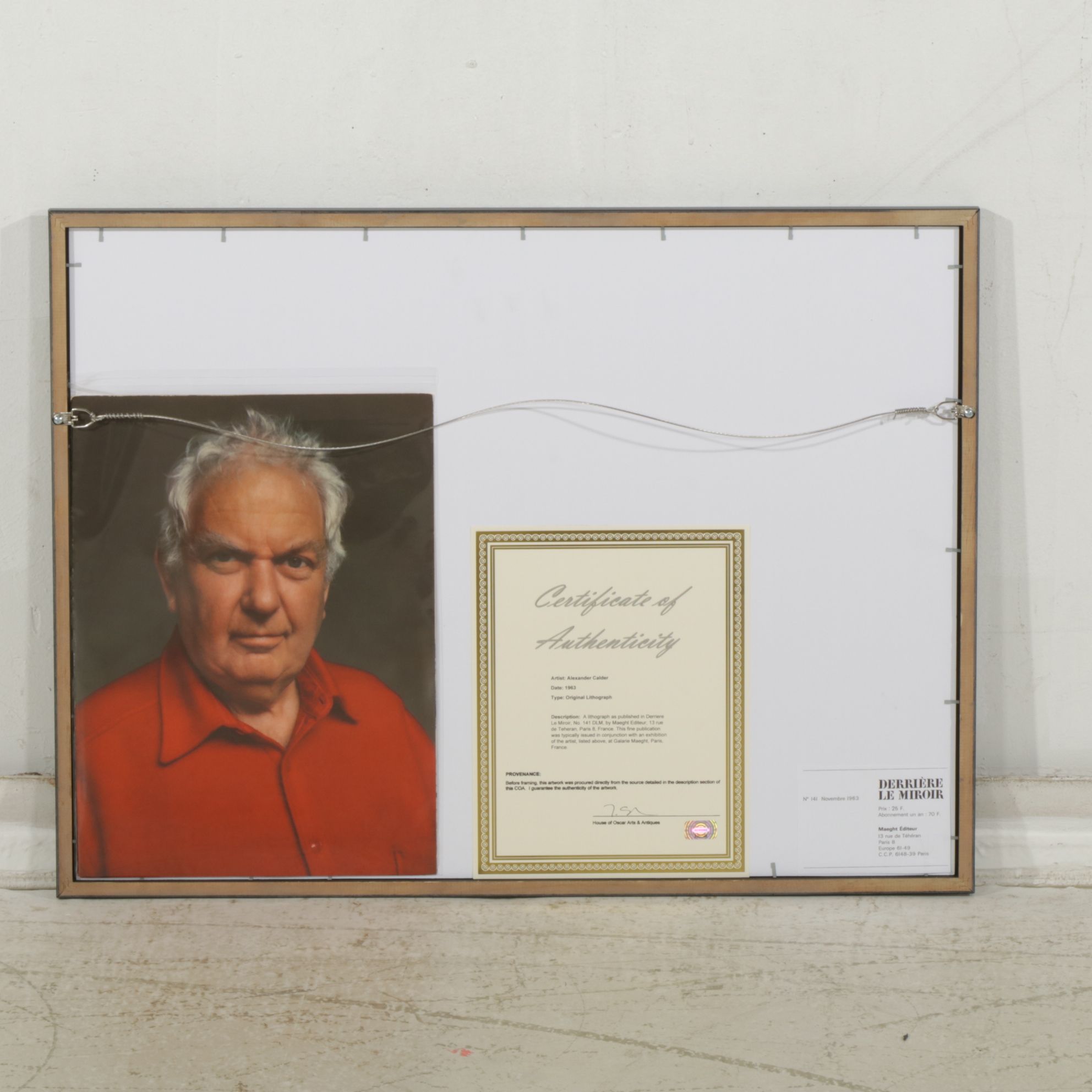 Alexander Calder Double-Page Color Lithograph for "Derrière le Miroir," 1963