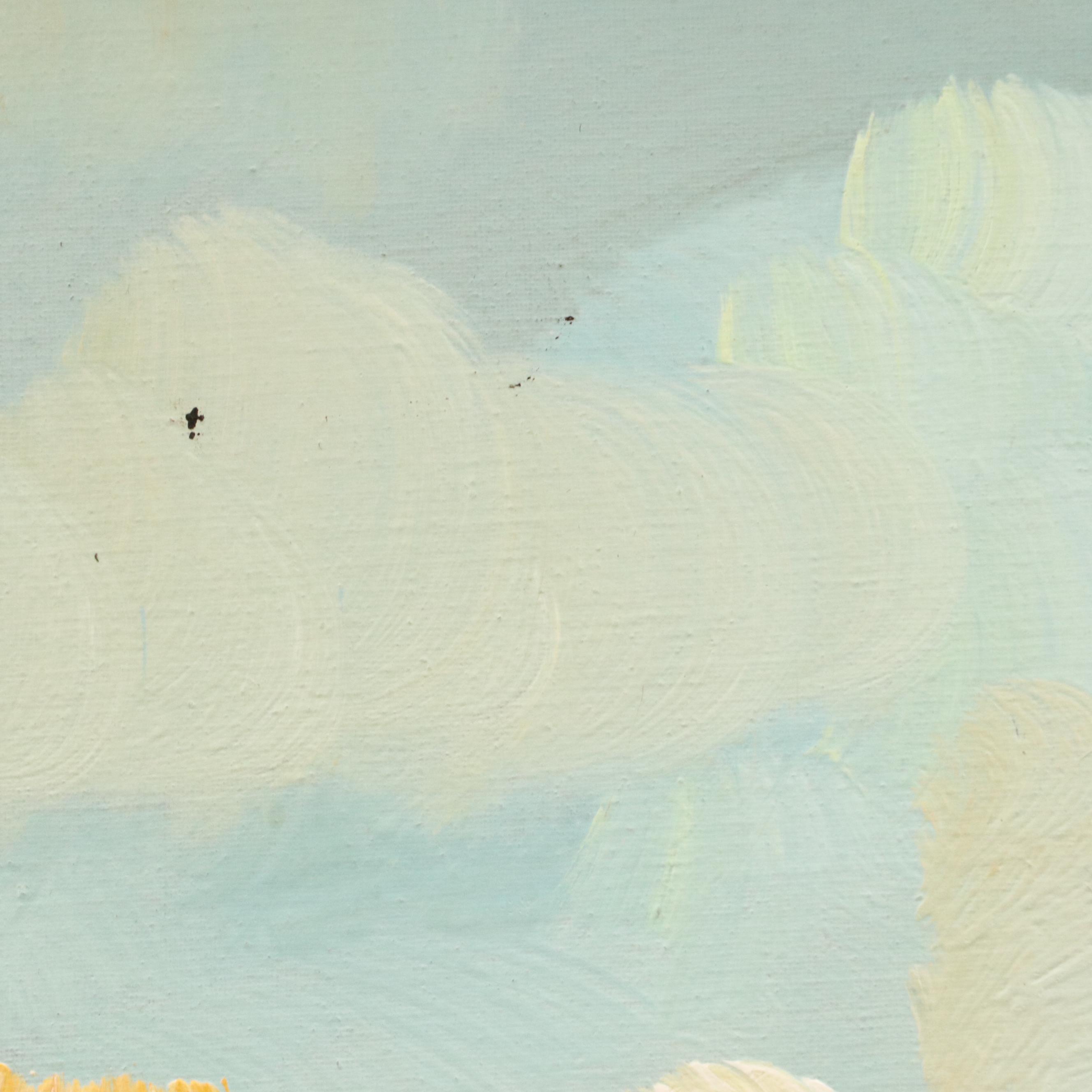 Antonio DeVity Oil Painting of Castel Sant'Angelo, 20th Century