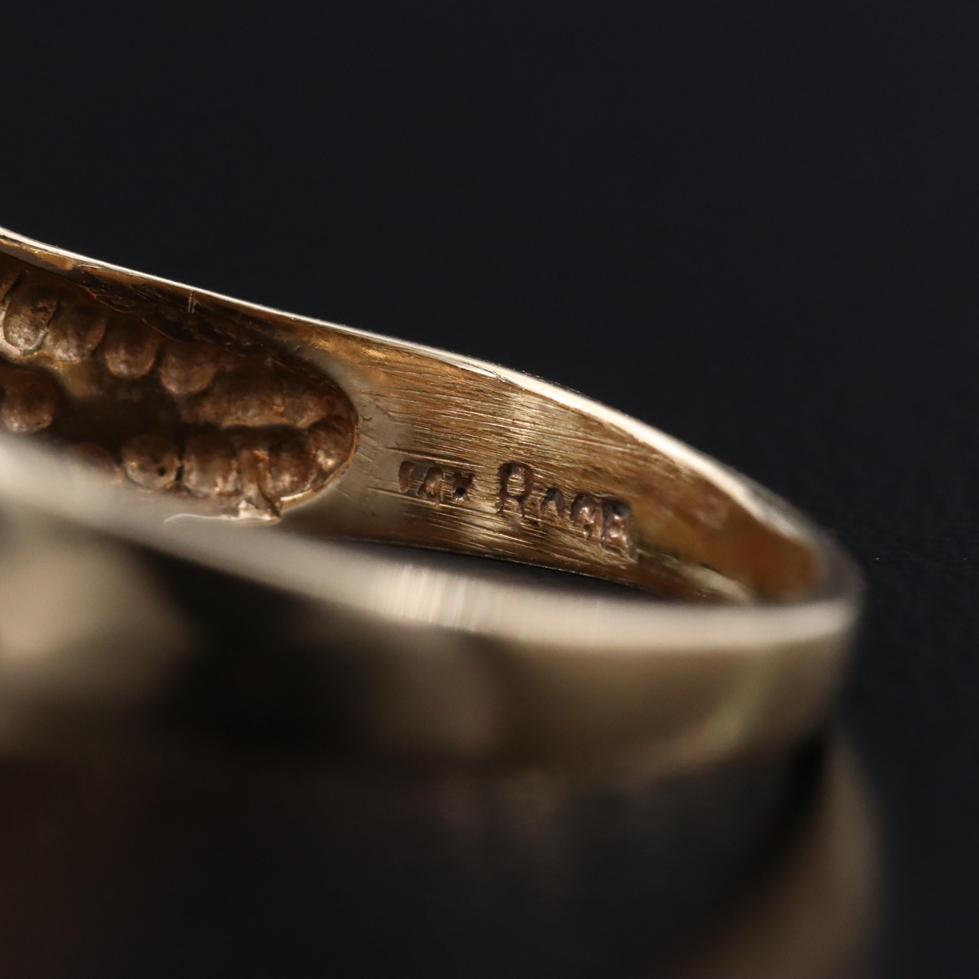 14K 0.15 CT Diamond Ring