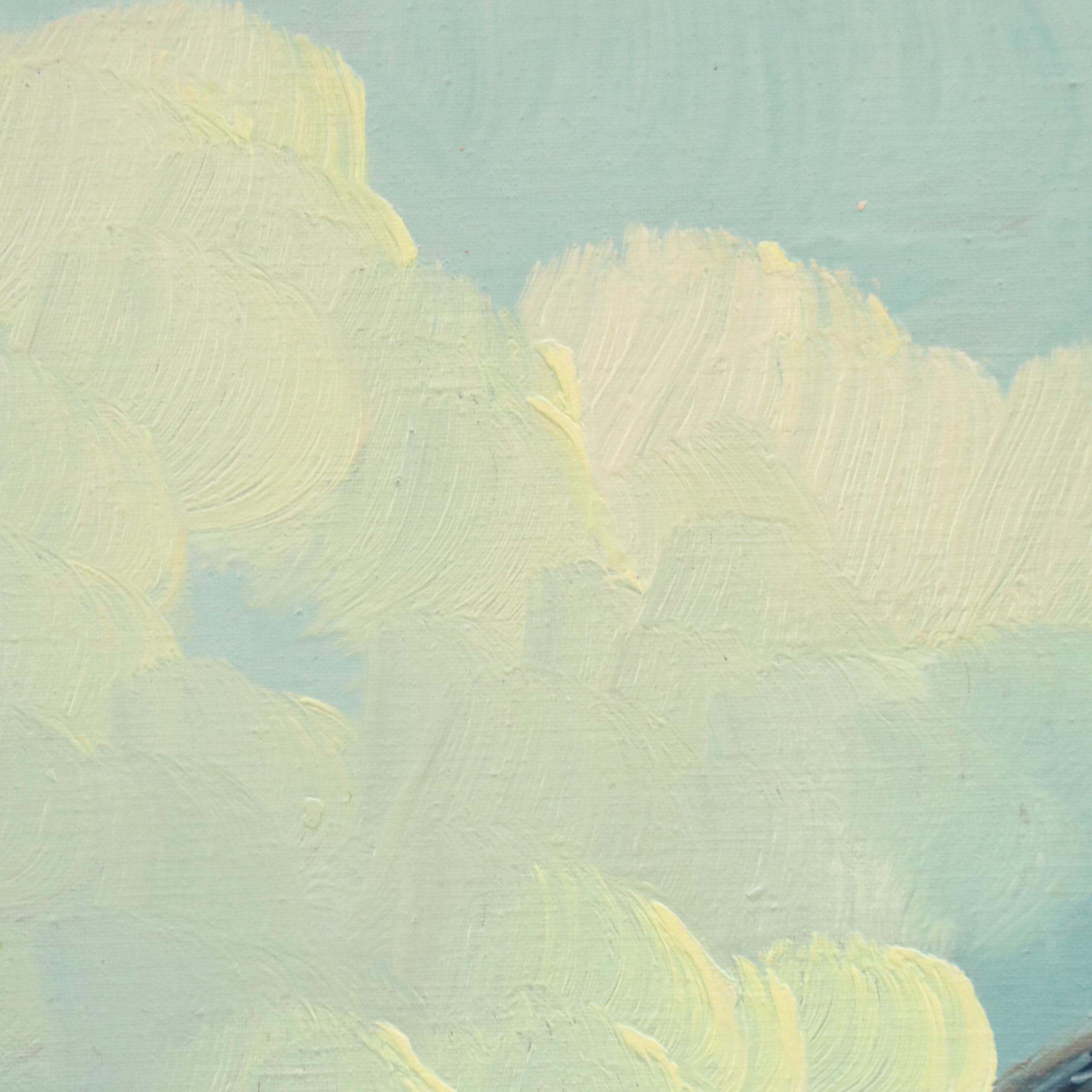 Antonio DeVity Oil Painting of Vatican Street Scene, 20th Century