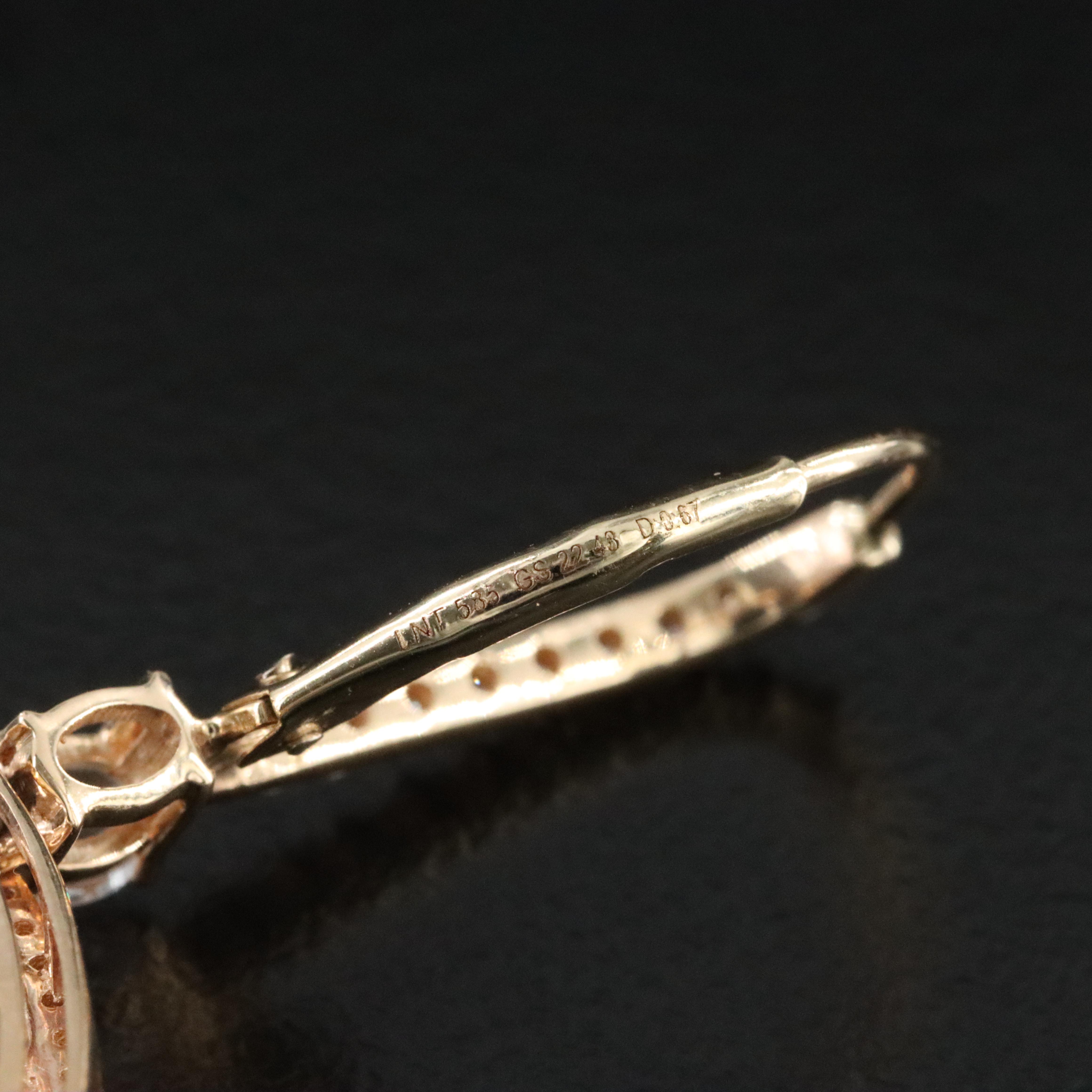 14K 11.09 CTW Ruby, White Sapphire, and Diamond Earrings with IGI Jewelry Report