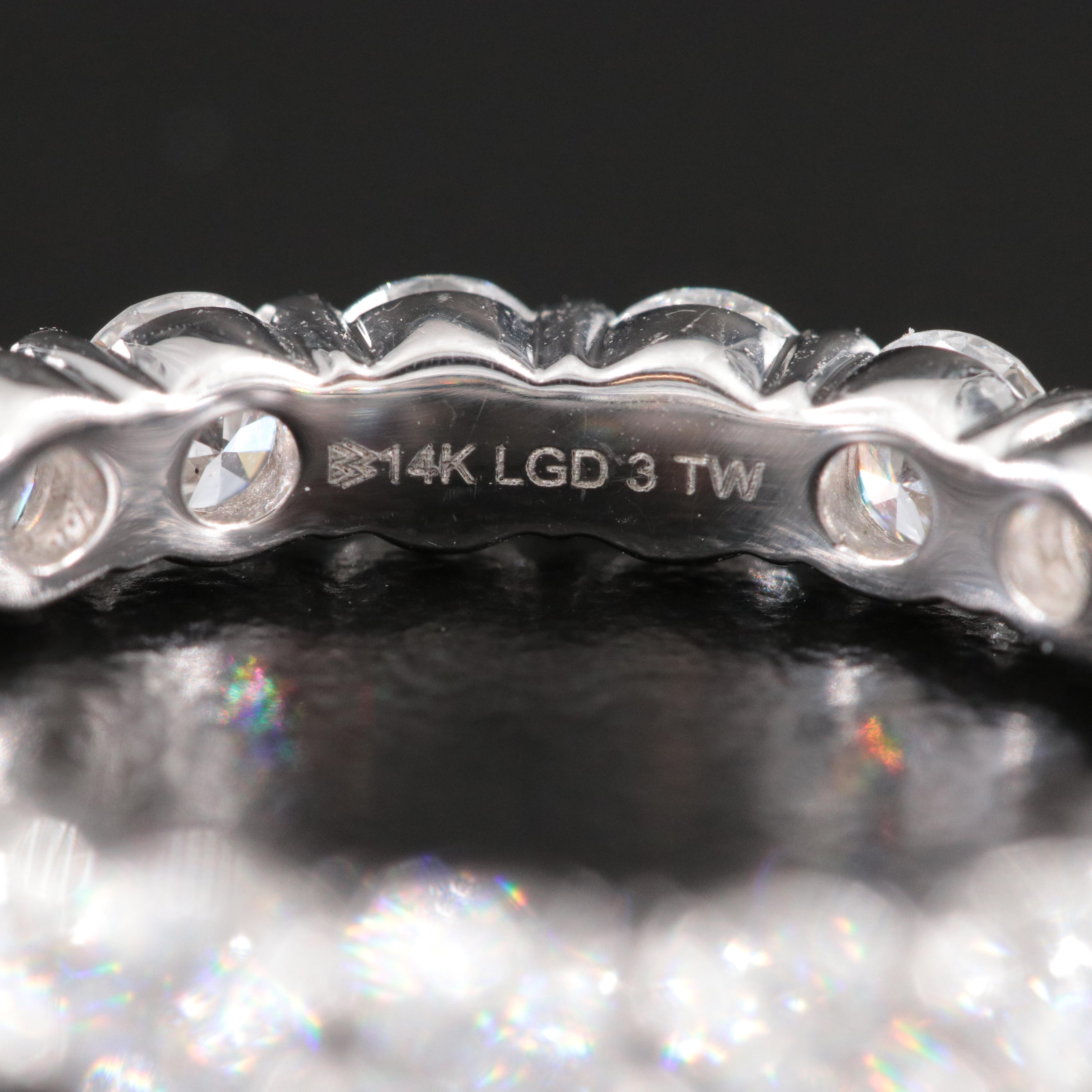 14K 3.00 CTW Lab Grown Diamond Eternity Band