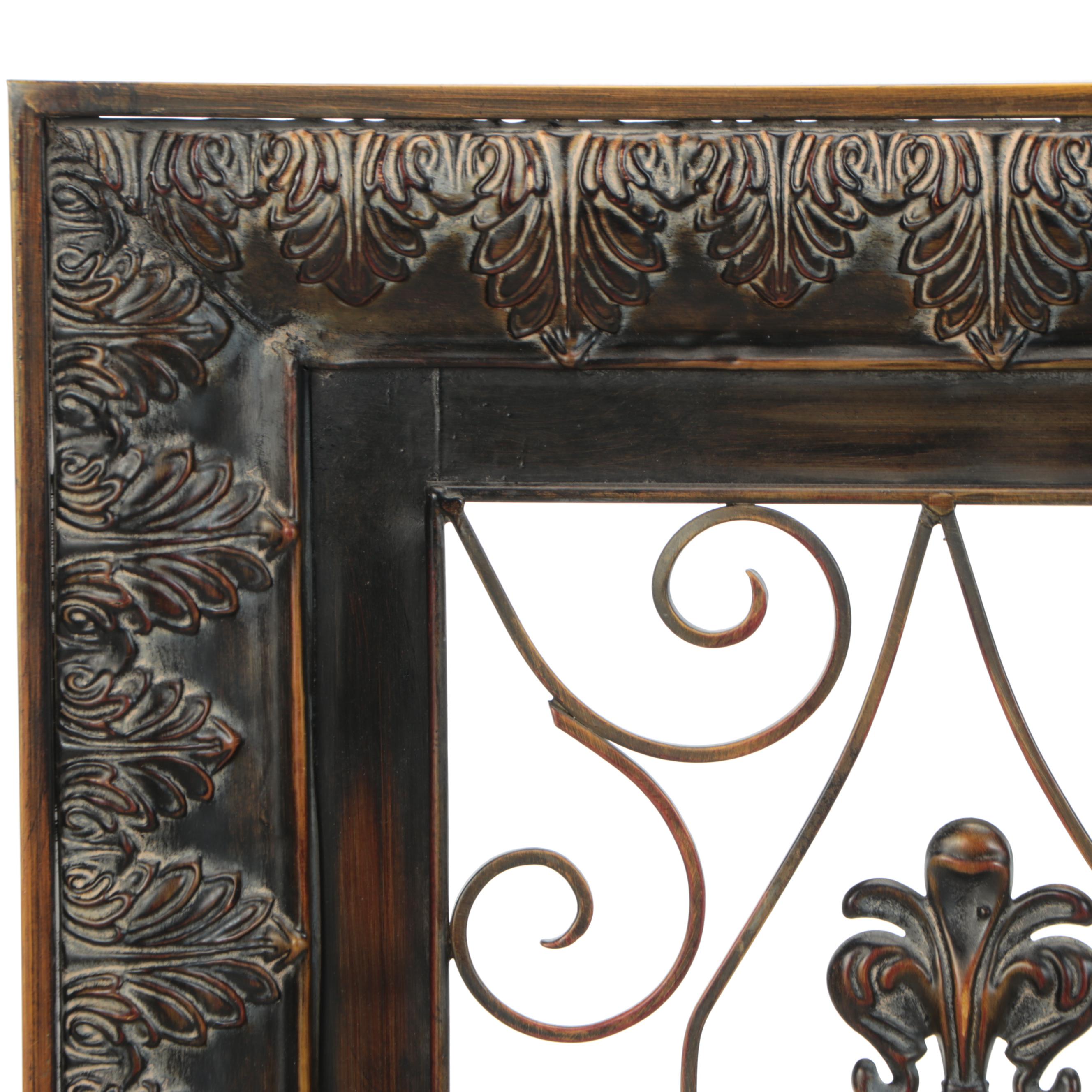 Framed Wrought Iron Wall Decor