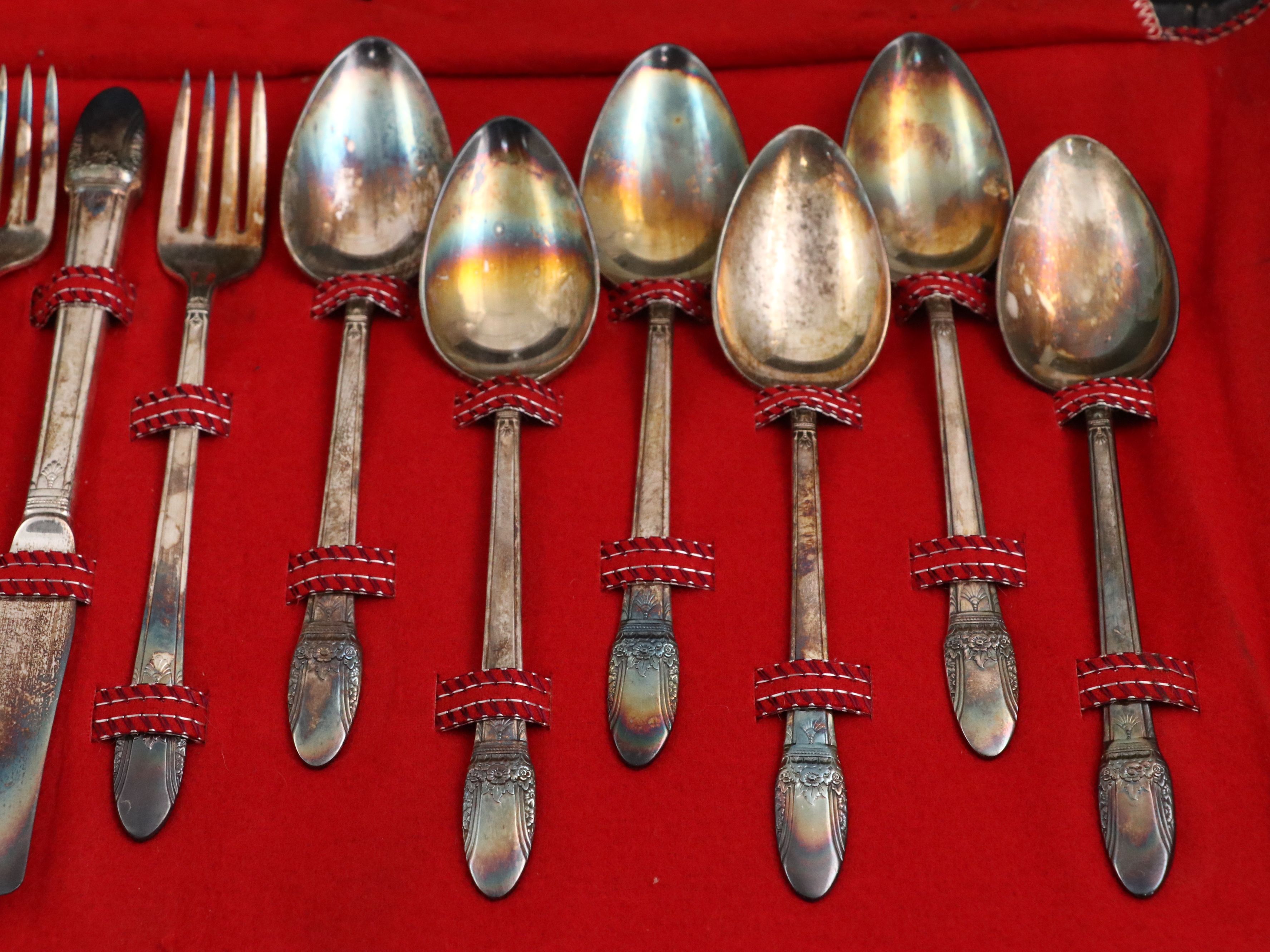 International Silver "First Love" Silver Plate Flatware, 20th Century