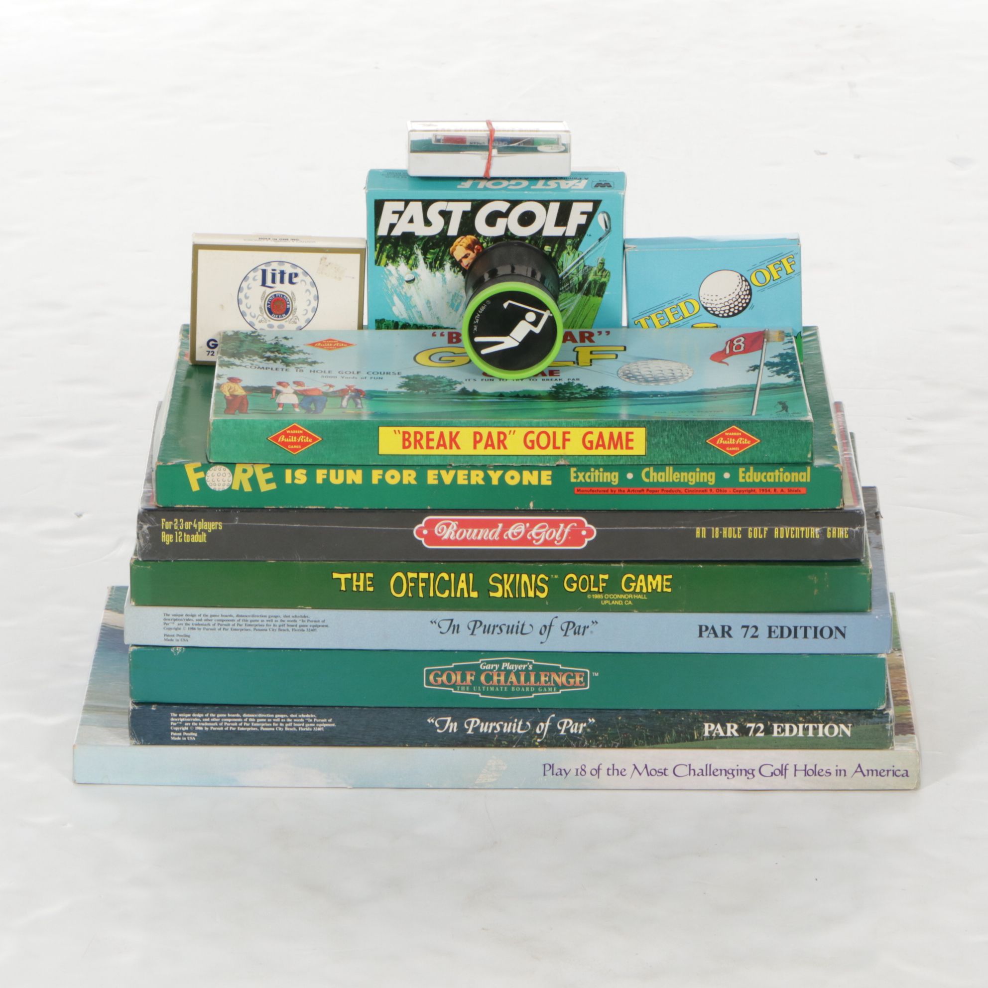 "Go For the Green" and "Fore" with "Break Par" and More Golf Games, Late 20th C.