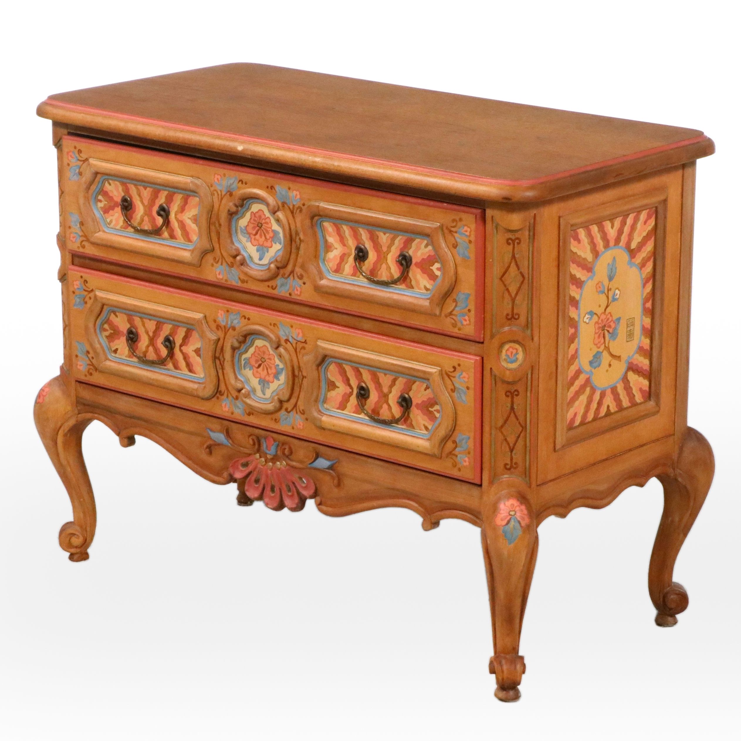 Drexel "et Cetera" Paint-Decorated Two-Drawer Chest