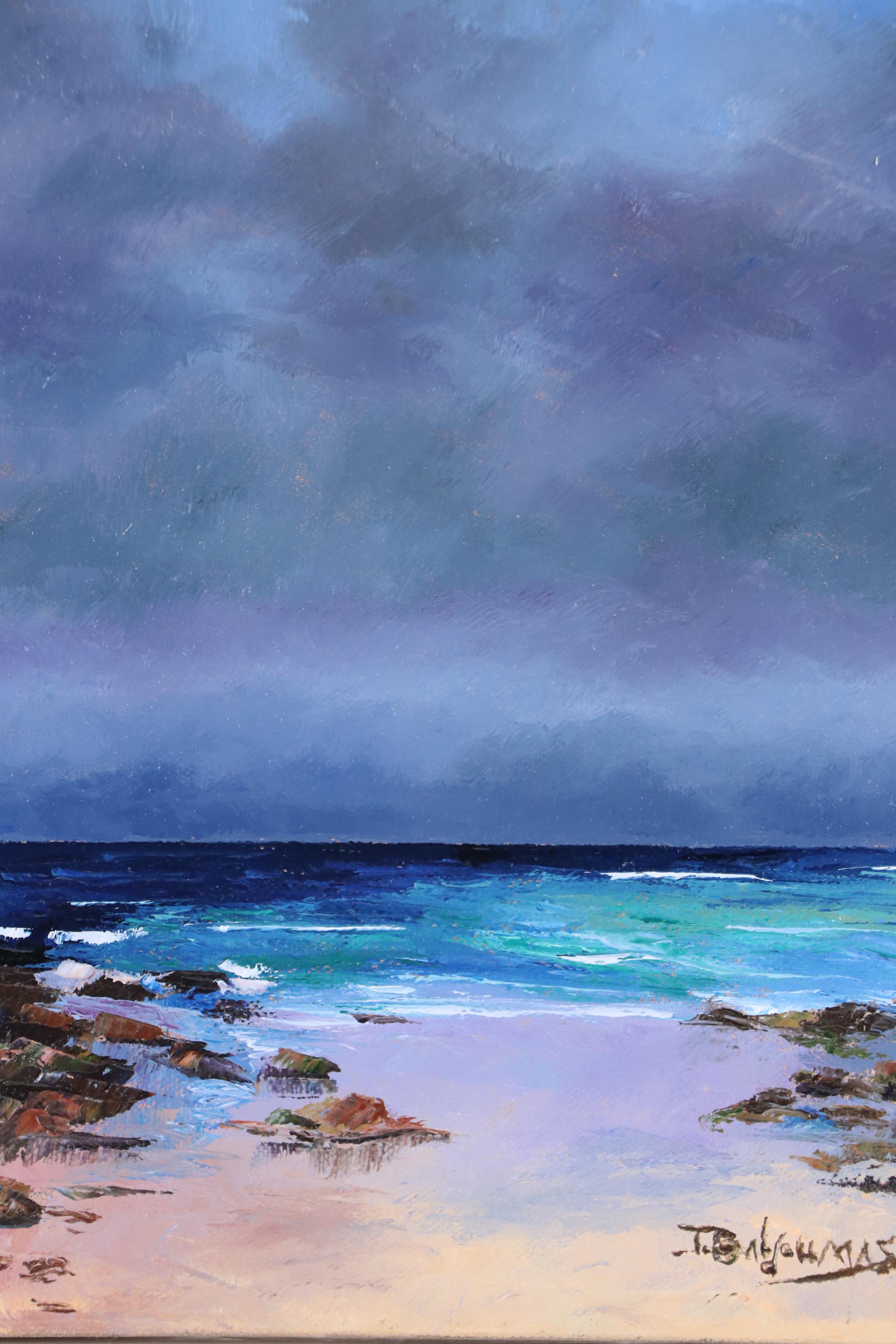 James Baldoumas Seascape Oil Painting "Ocean Scene," 2025