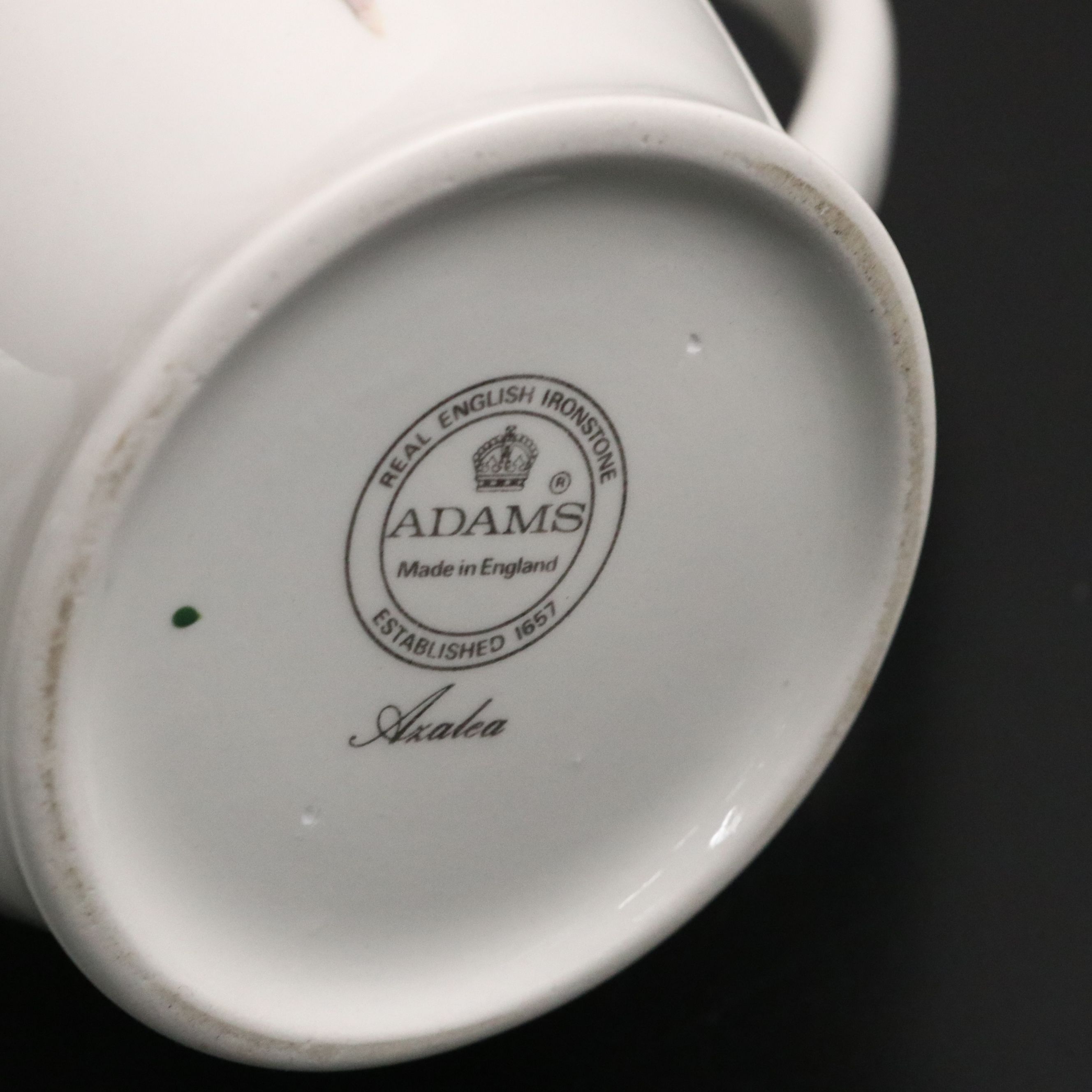 Adams "Azalea" Ironstone Pitcher with Johnson Bros. and More Porcelain Teapots