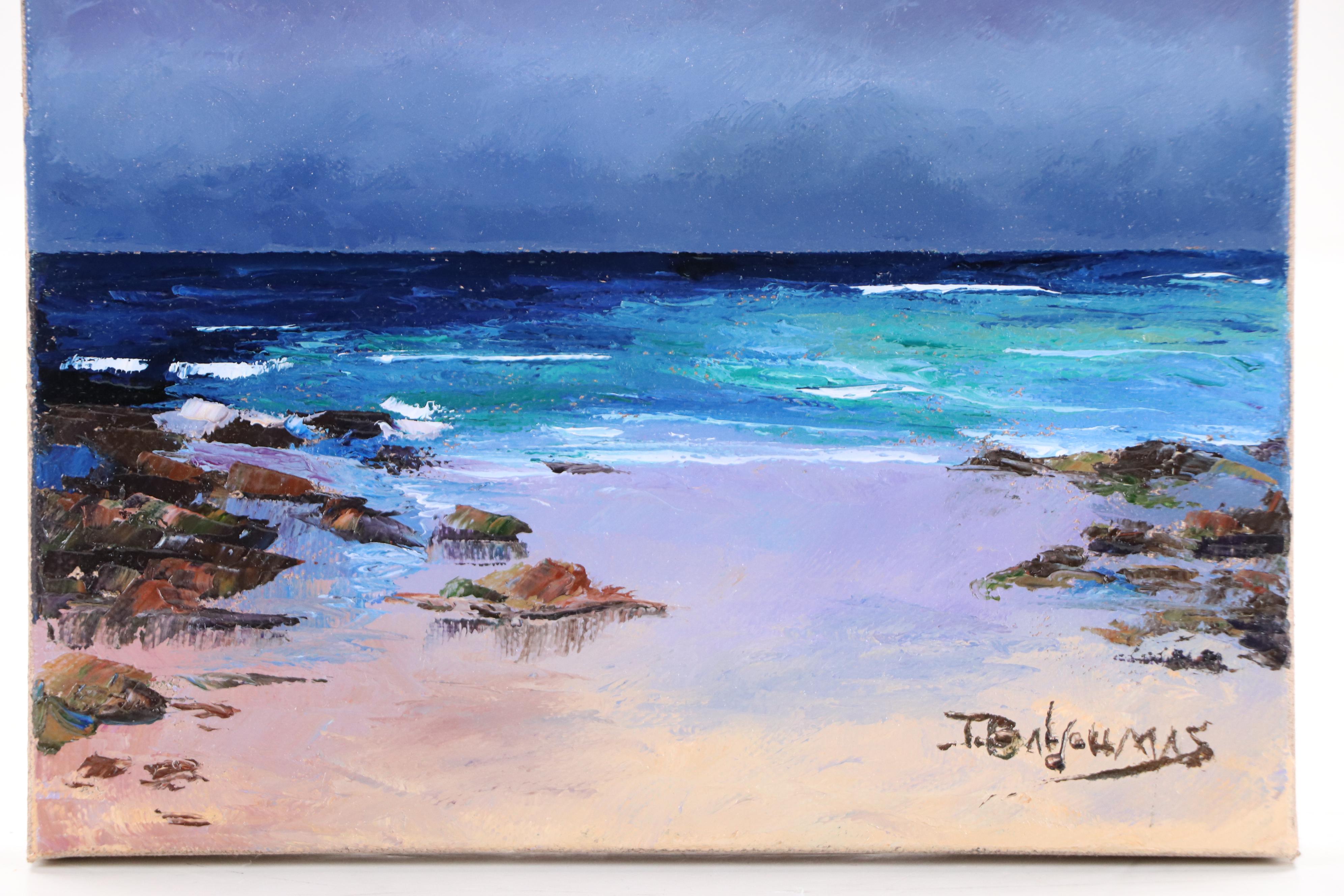 James Baldoumas Seascape Oil Painting "Ocean Scene," 2025