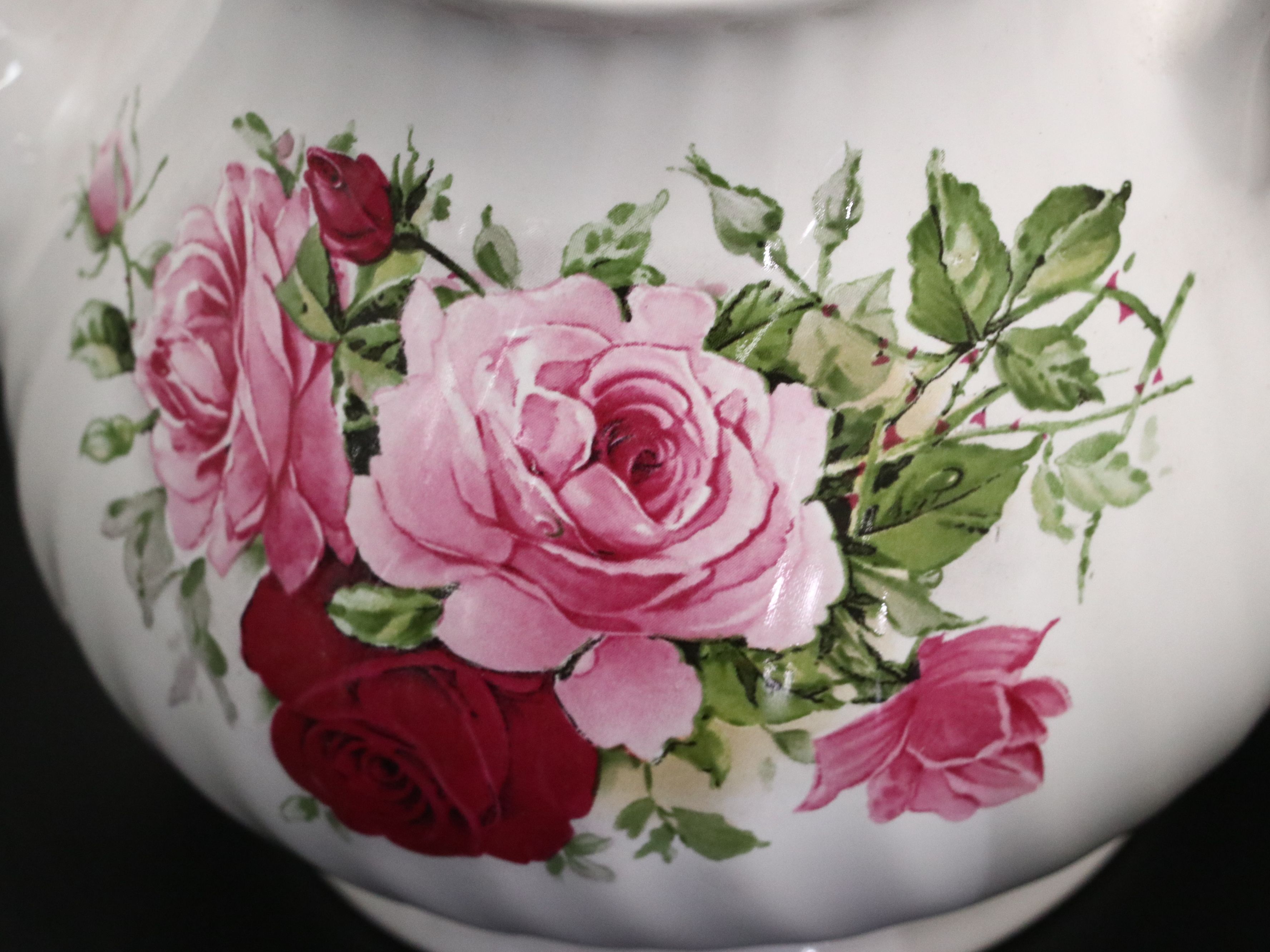 Adams "Azalea" Ironstone Pitcher with Johnson Bros. and More Porcelain Teapots