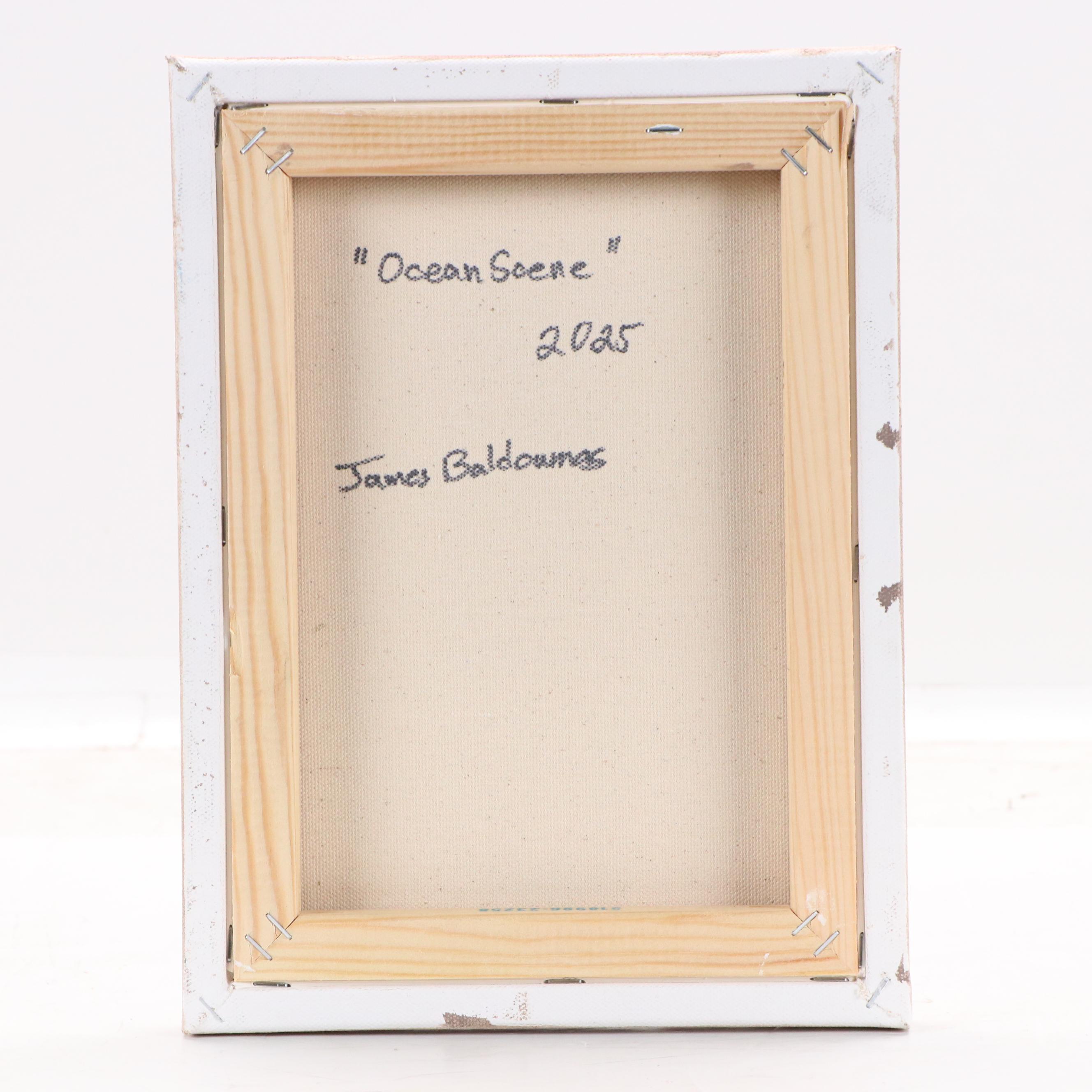 James Baldoumas Seascape Oil Painting "Ocean Scene," 2025