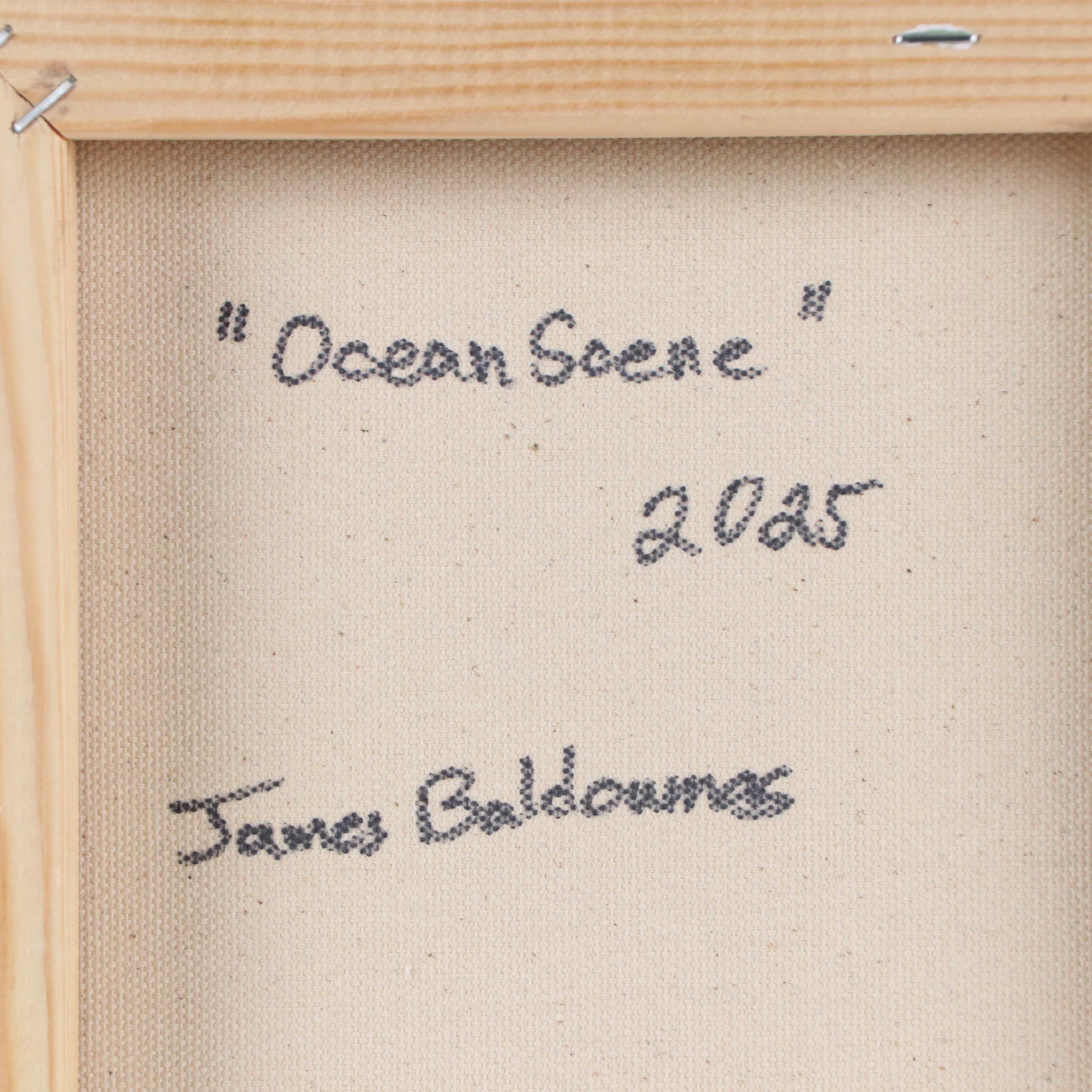 James Baldoumas Seascape Oil Painting "Ocean Scene," 2025