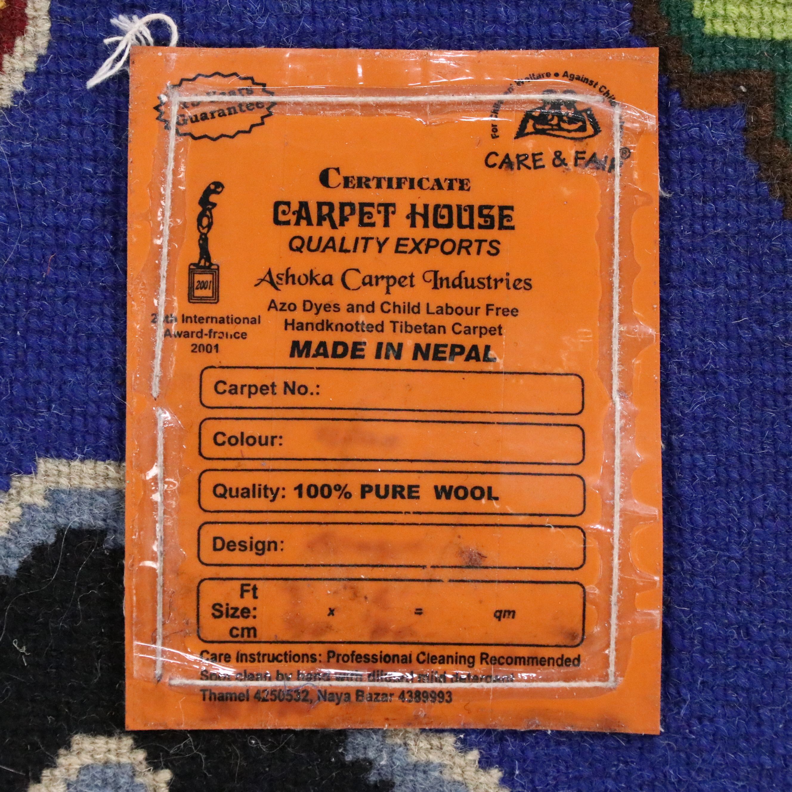 3'1 x 5'10 Hand-Knotted Tibetan Mythical Figures Pictorial Area Rug