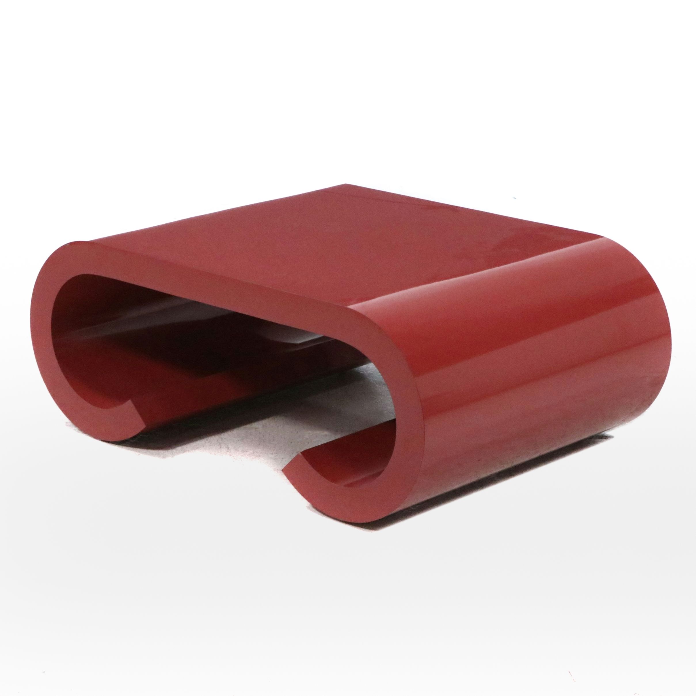 Modernist Coffee Table with Scroll Legs