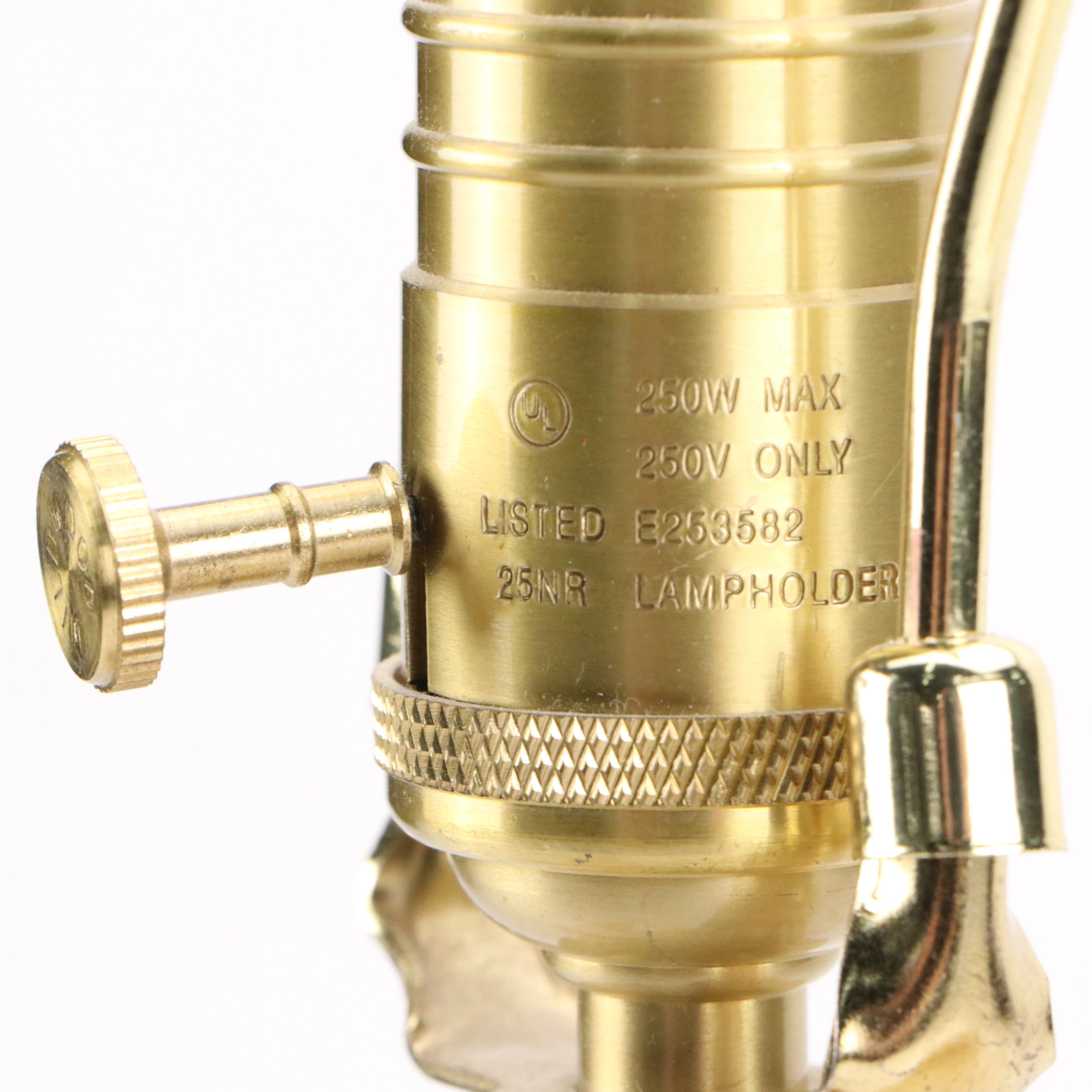 Wildwood Italian Modern Painted Lilies Table Lamp with Gingham Shade