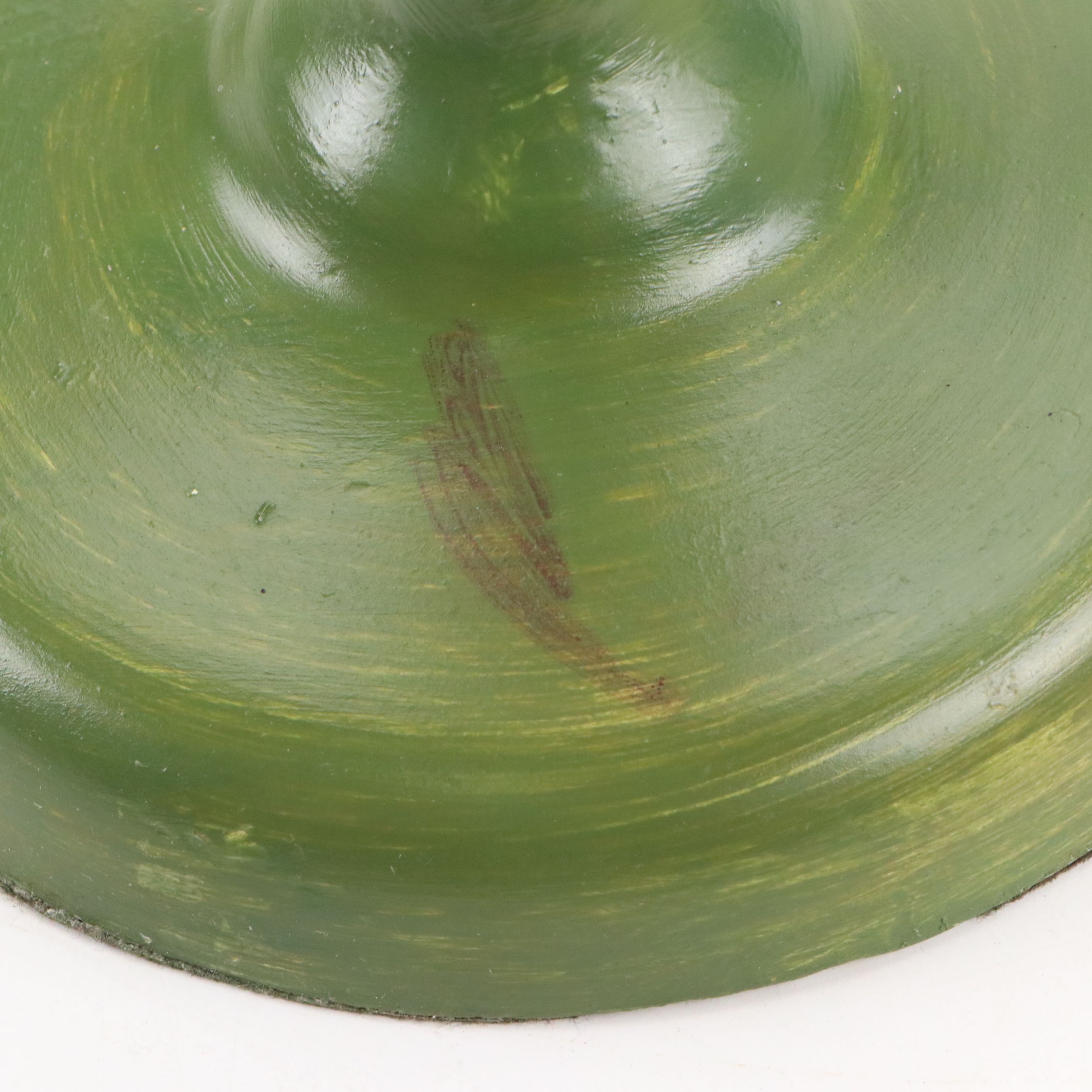 Wildwood Italian Modern Painted Lilies Table Lamp with Gingham Shade