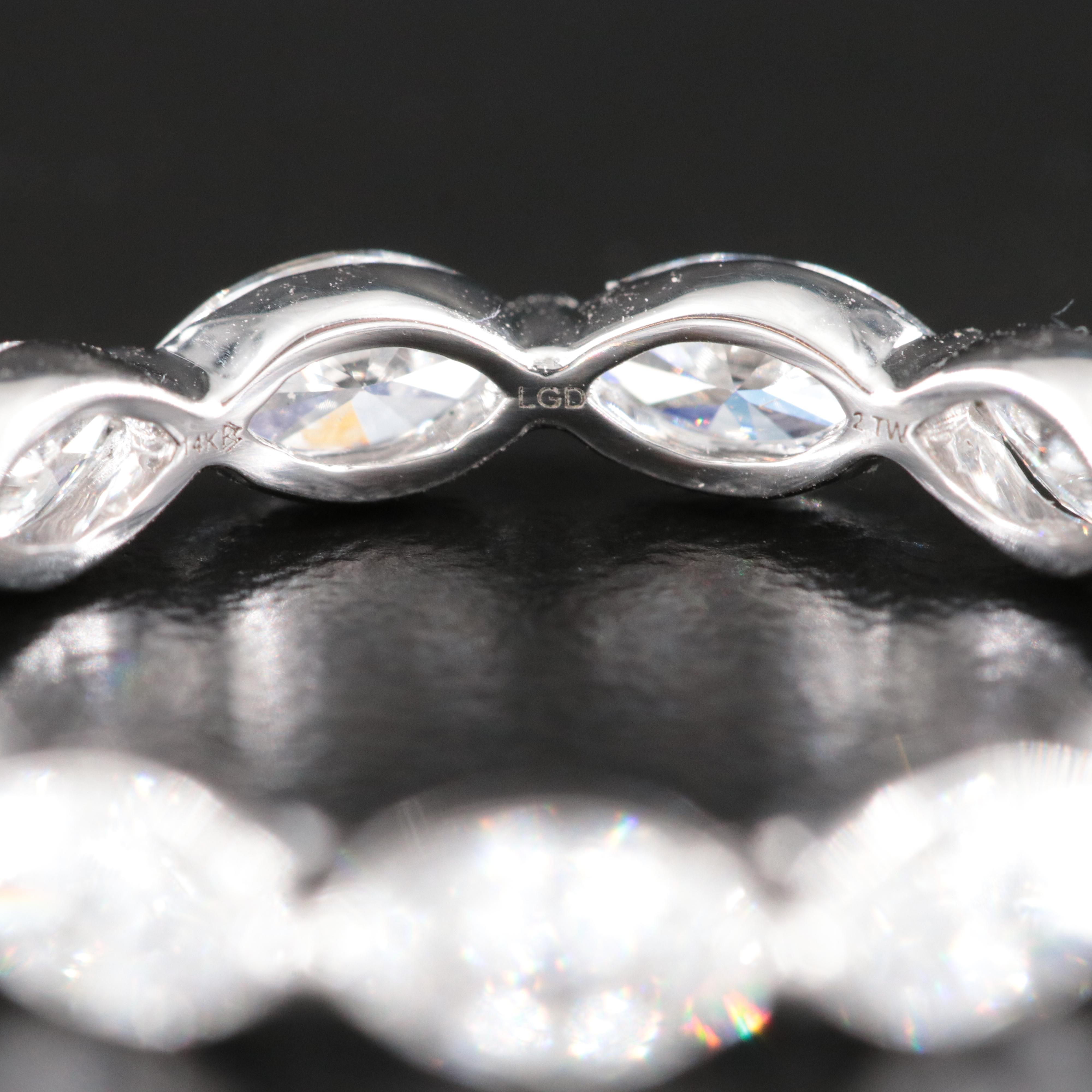 14K 2.00 CTW Lab Grown Diamond Eternity Band