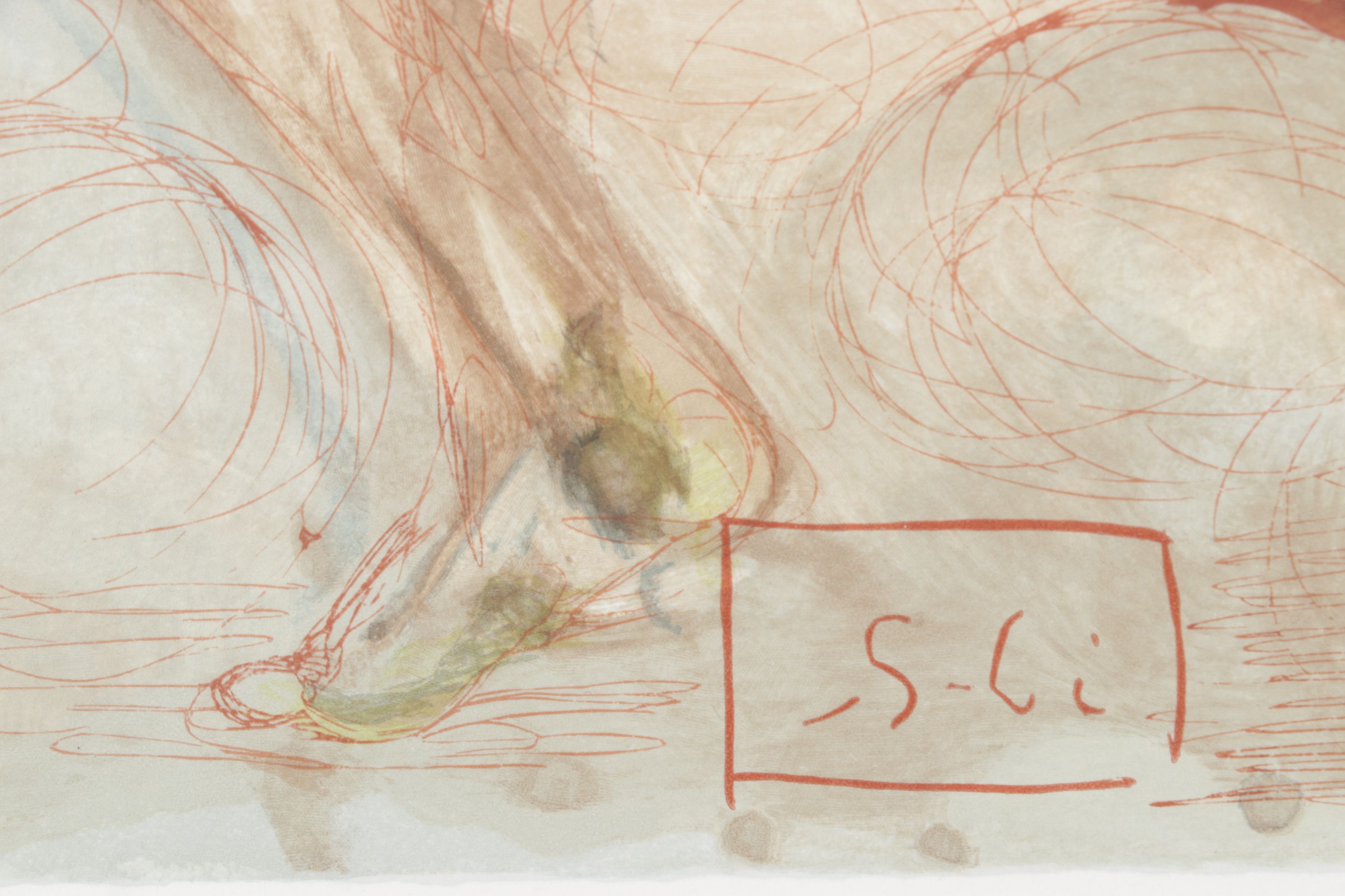 Salvador Dalí Wood Engraving "L'Envie"