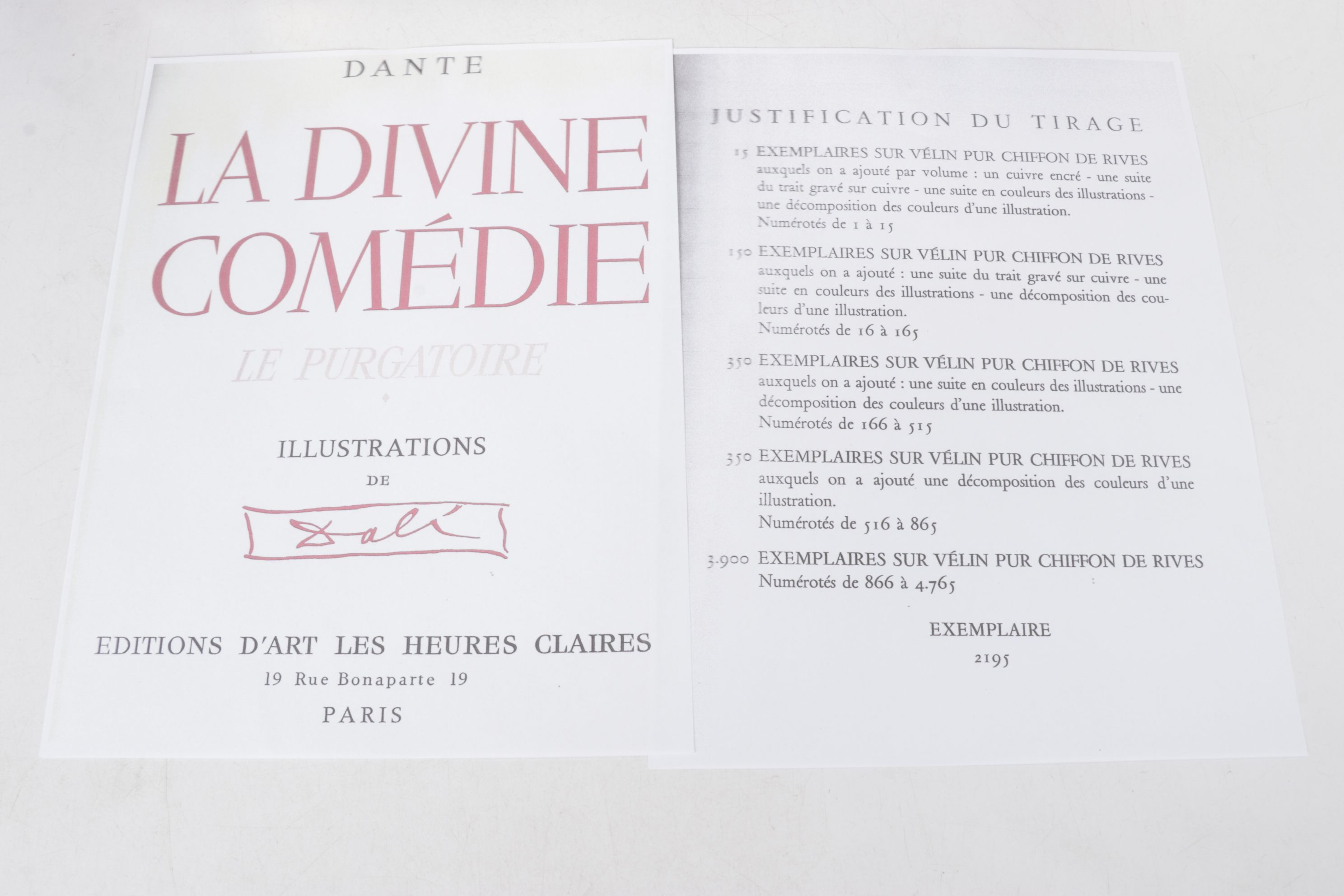 Salvador Dalí Wood Engraving "L'Envie"