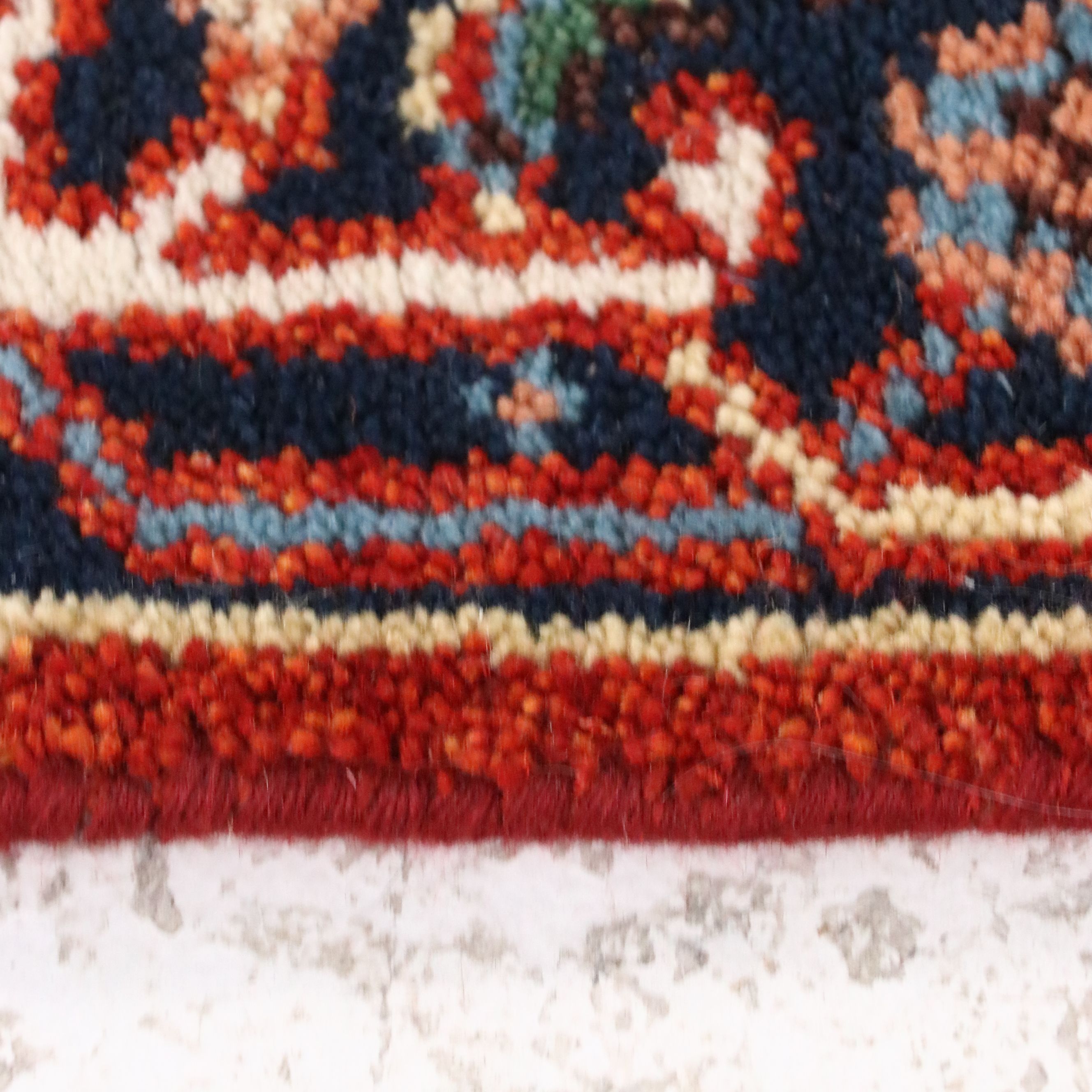 2'6 x 7'10 Hand-Knotted Indo-Persian Serapi Style Carpet Runner