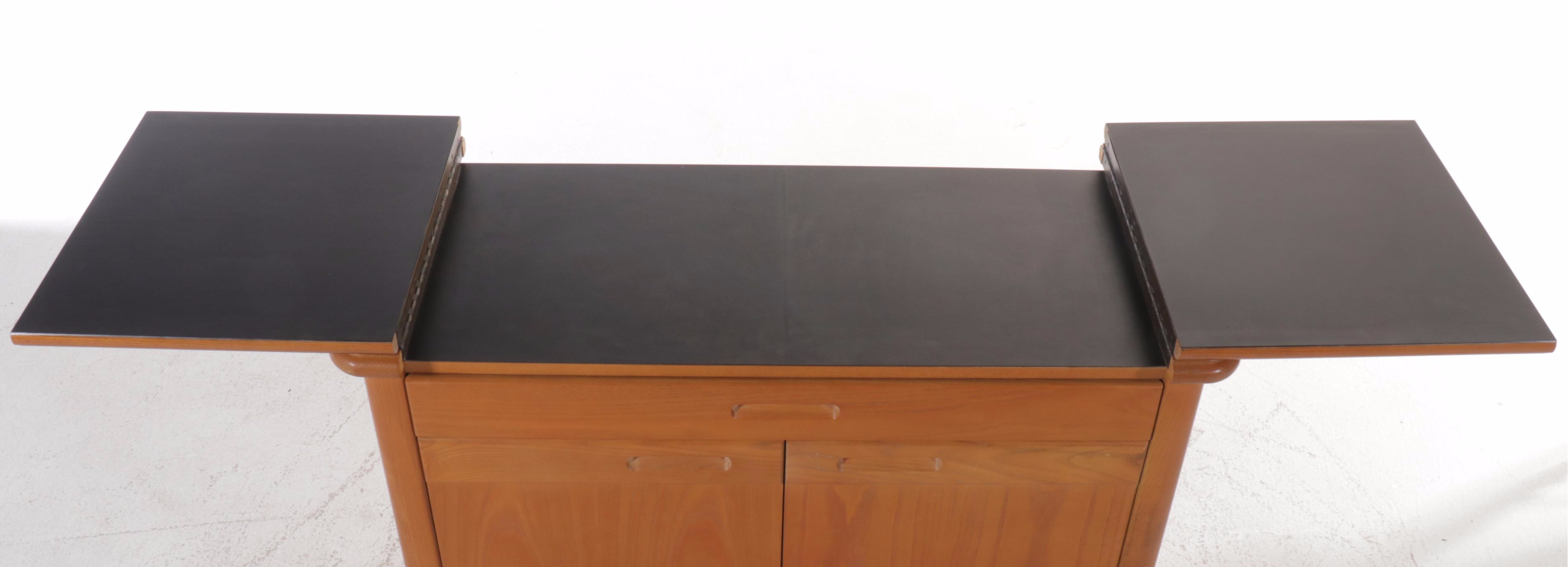 Thomasville Modernist Oak Flip-Top Server