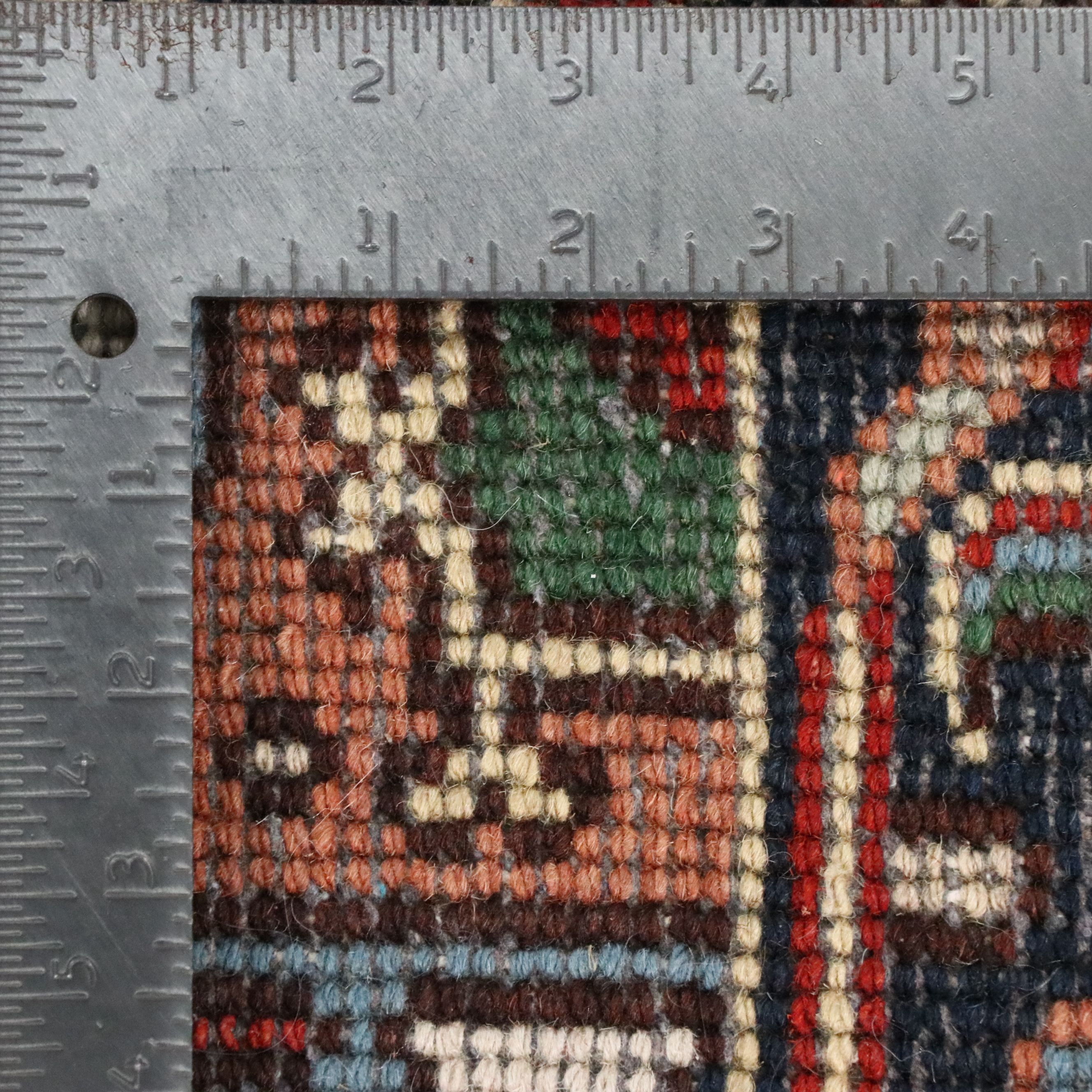 2'6 x 7'10 Hand-Knotted Indo-Persian Serapi Style Carpet Runner