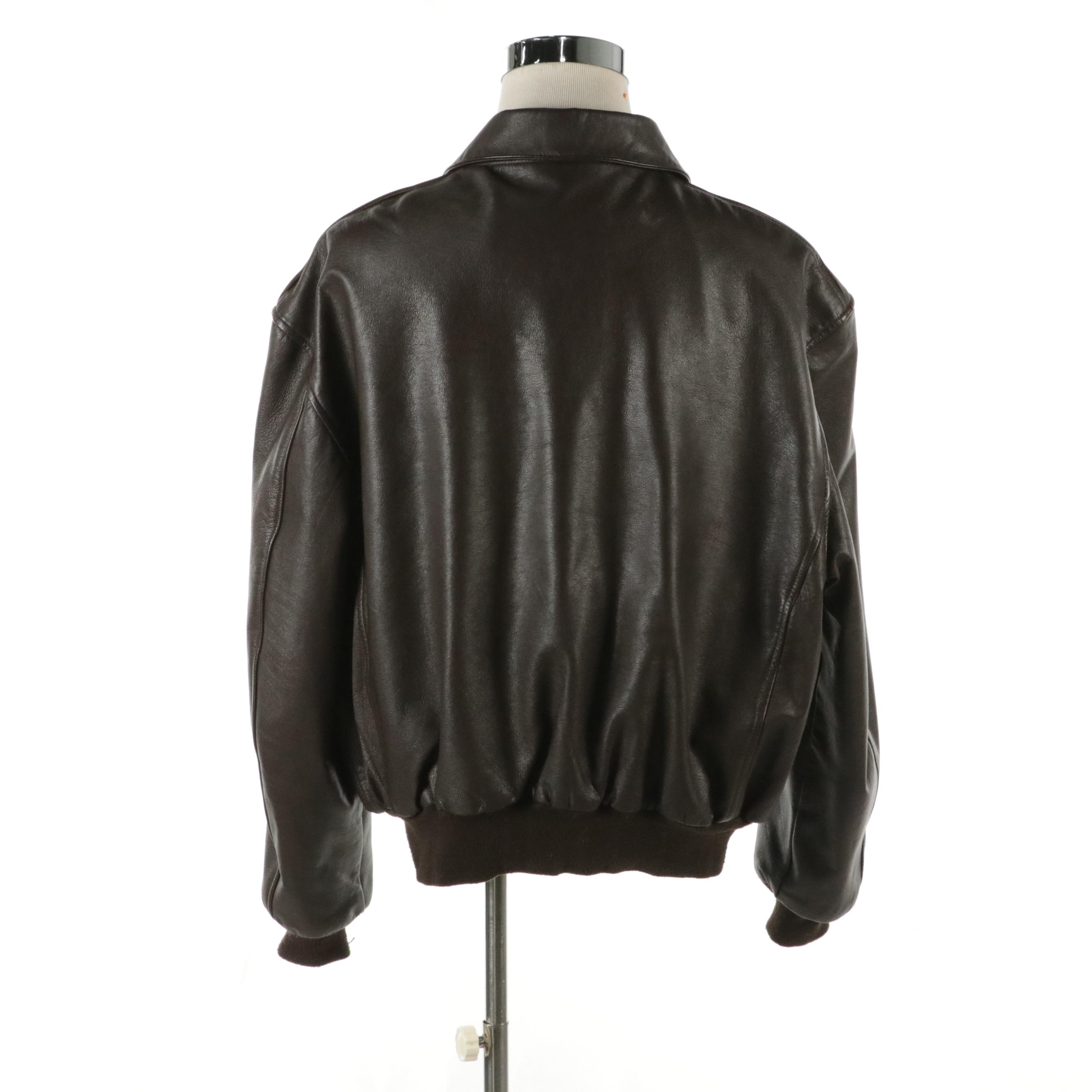 Men's Commemorative A-2 Flight Jacket in Goatskin Leather from Cooper Sportswear