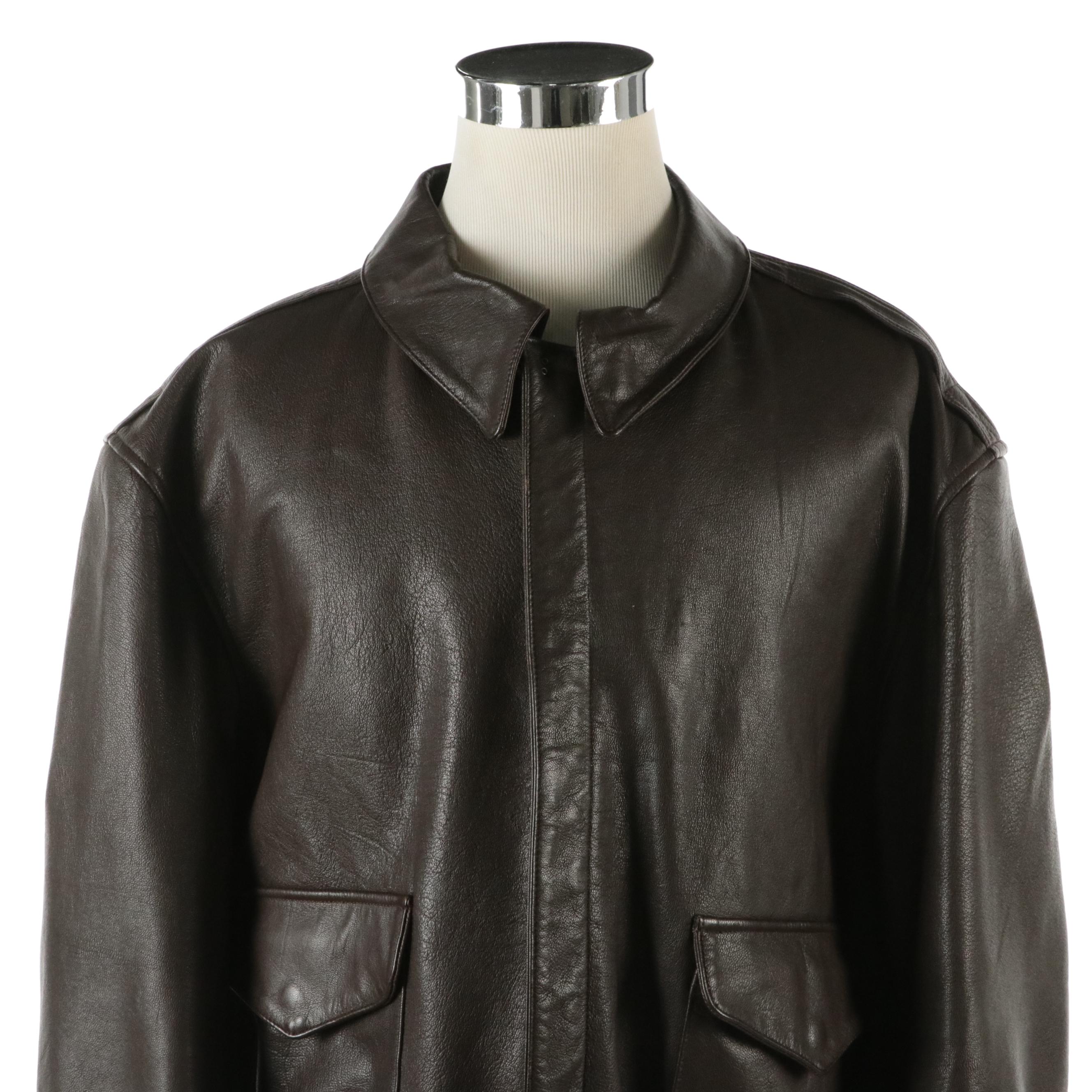 Men's Commemorative A-2 Flight Jacket in Goatskin Leather from Cooper Sportswear