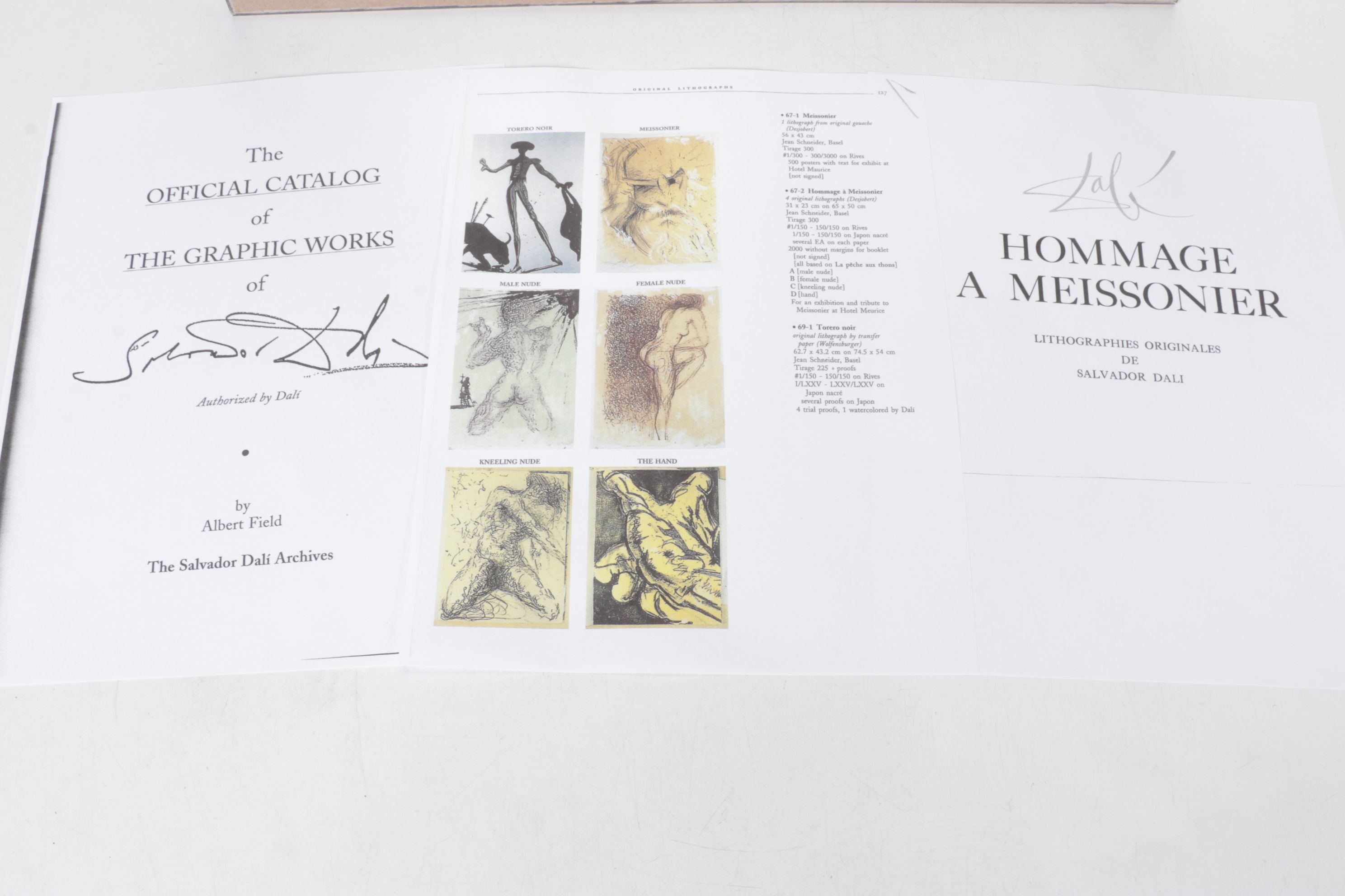 Salvador Dalí Lithograph From "Hommage à Meissonier," 1967