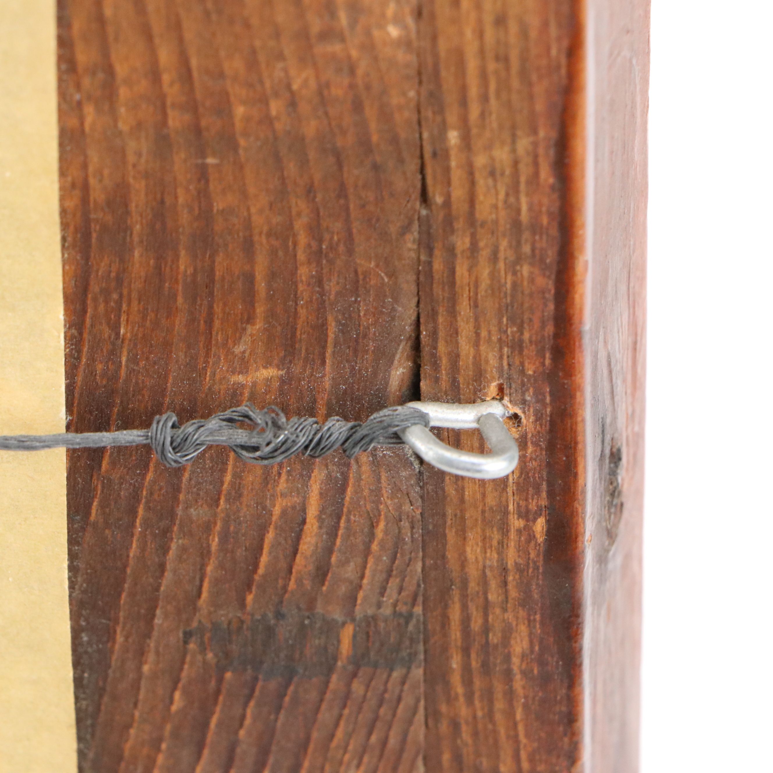 American Empire Flame Mahogany Wall Mirror, Late 19th Century