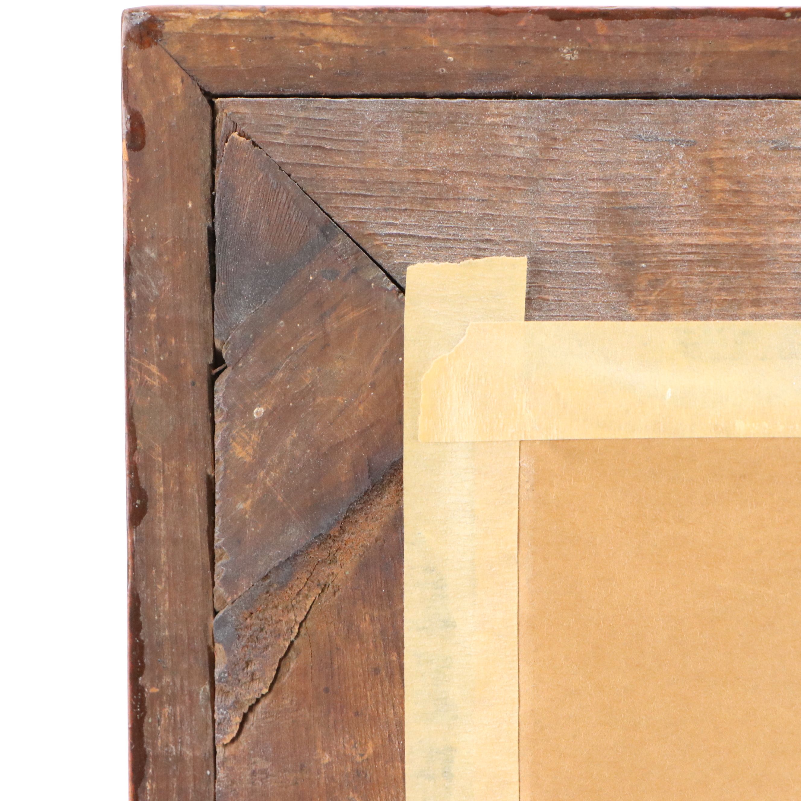 American Empire Flame Mahogany Wall Mirror, Late 19th Century