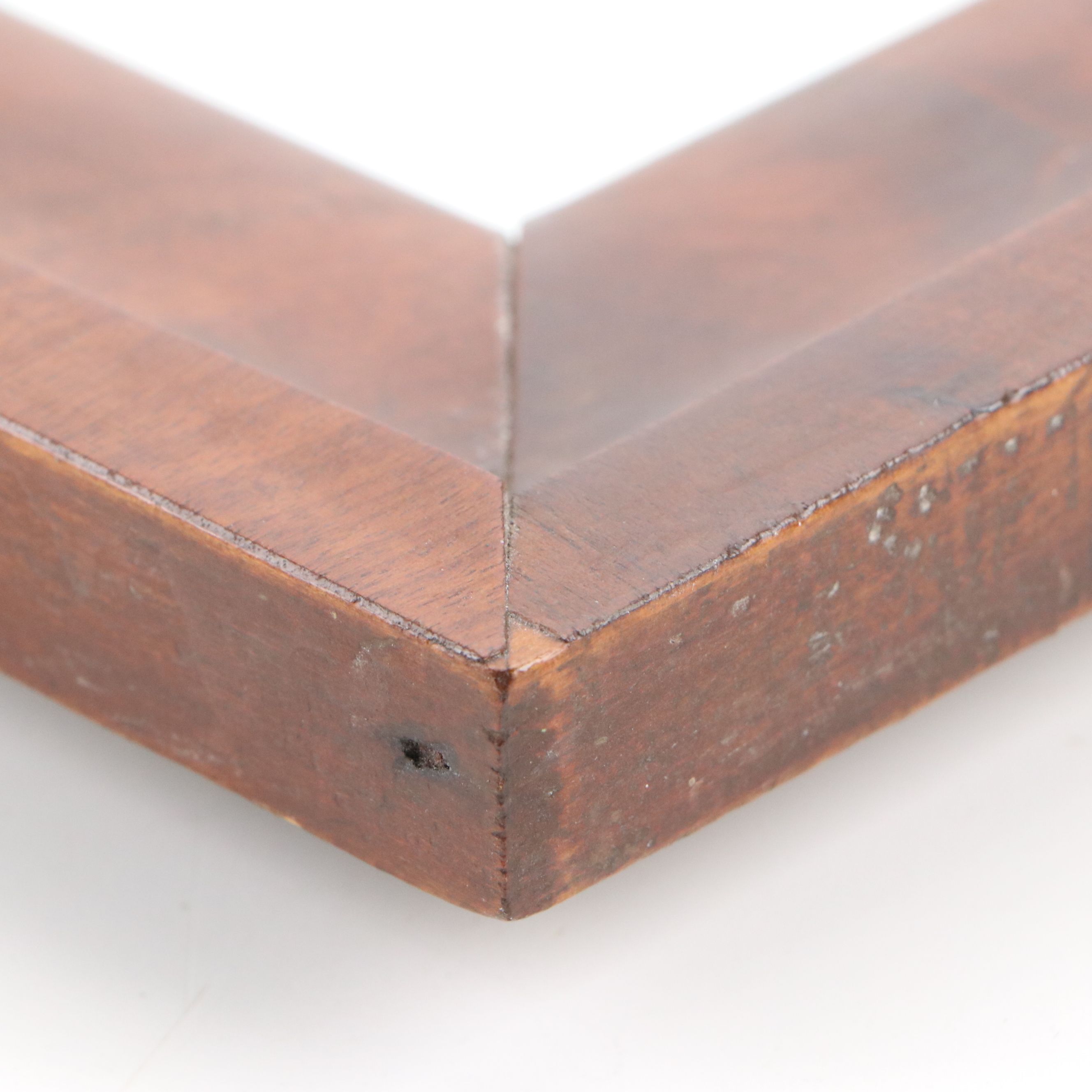 American Empire Flame Mahogany Wall Mirror, Late 19th Century