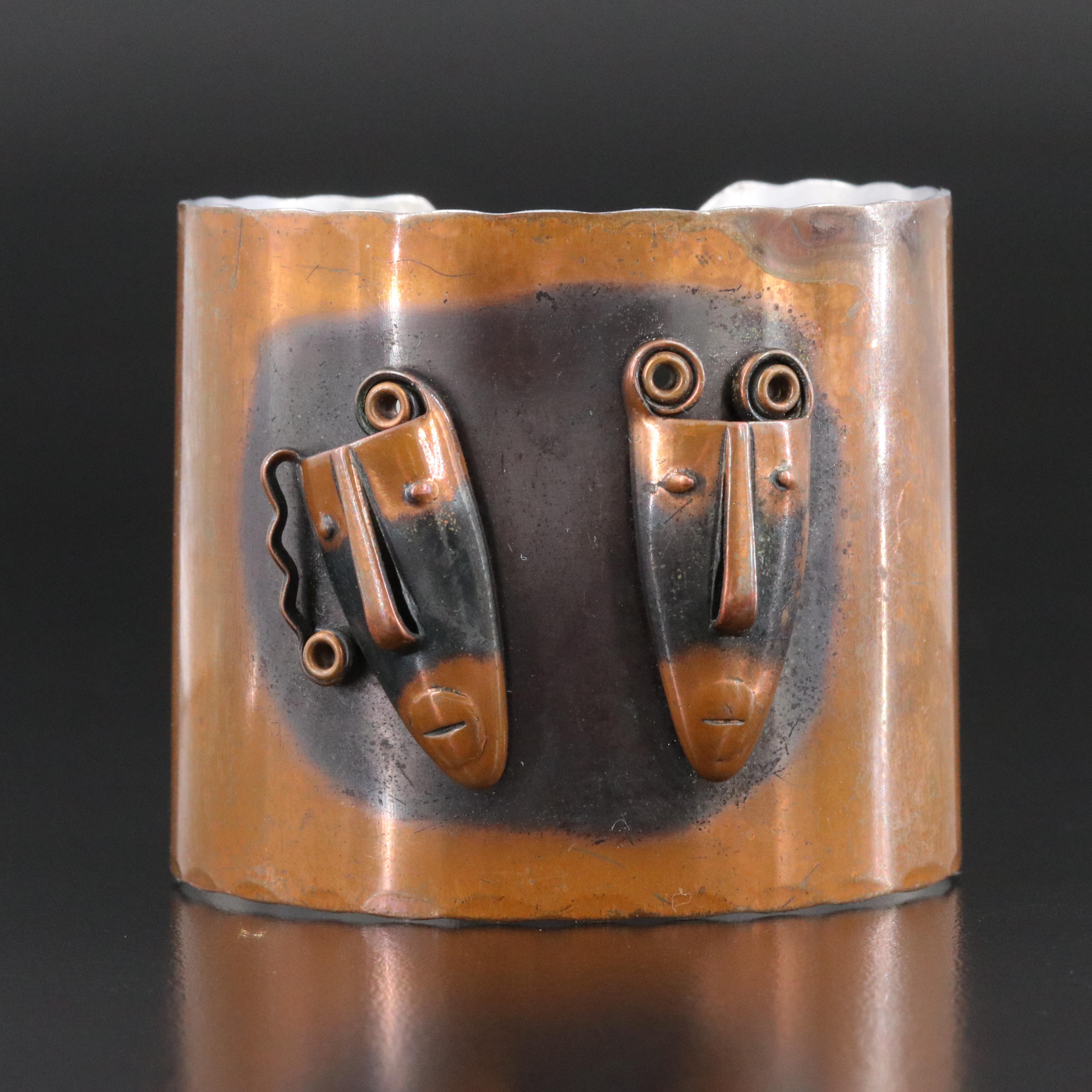 Modernist Francisco Rebajes Cuff Bracelet