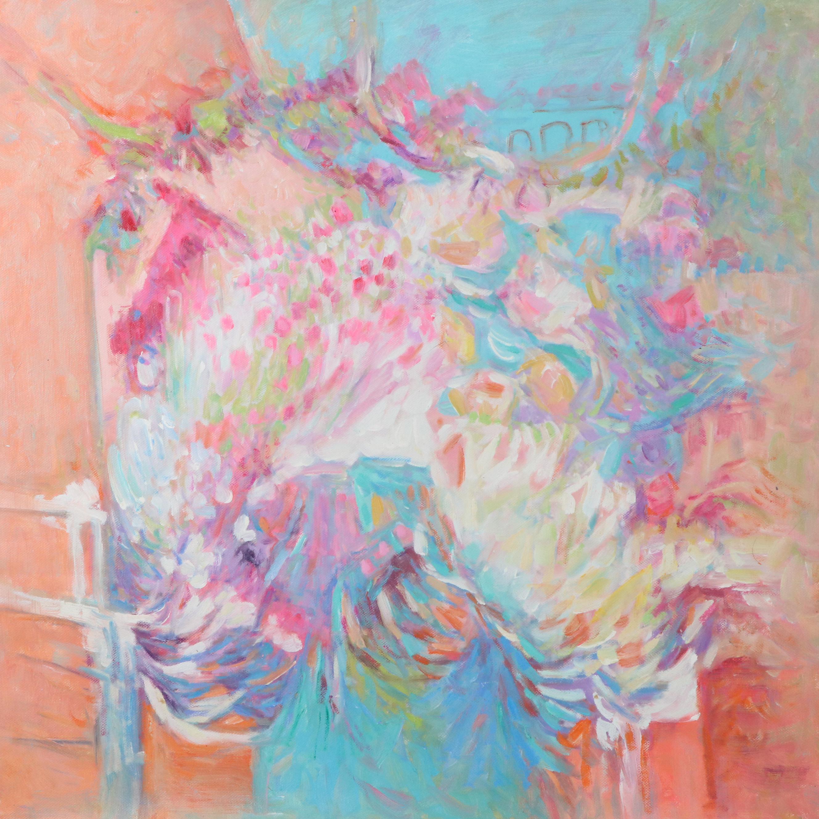 N. Ming Abstract Oil Painting, 21st Century