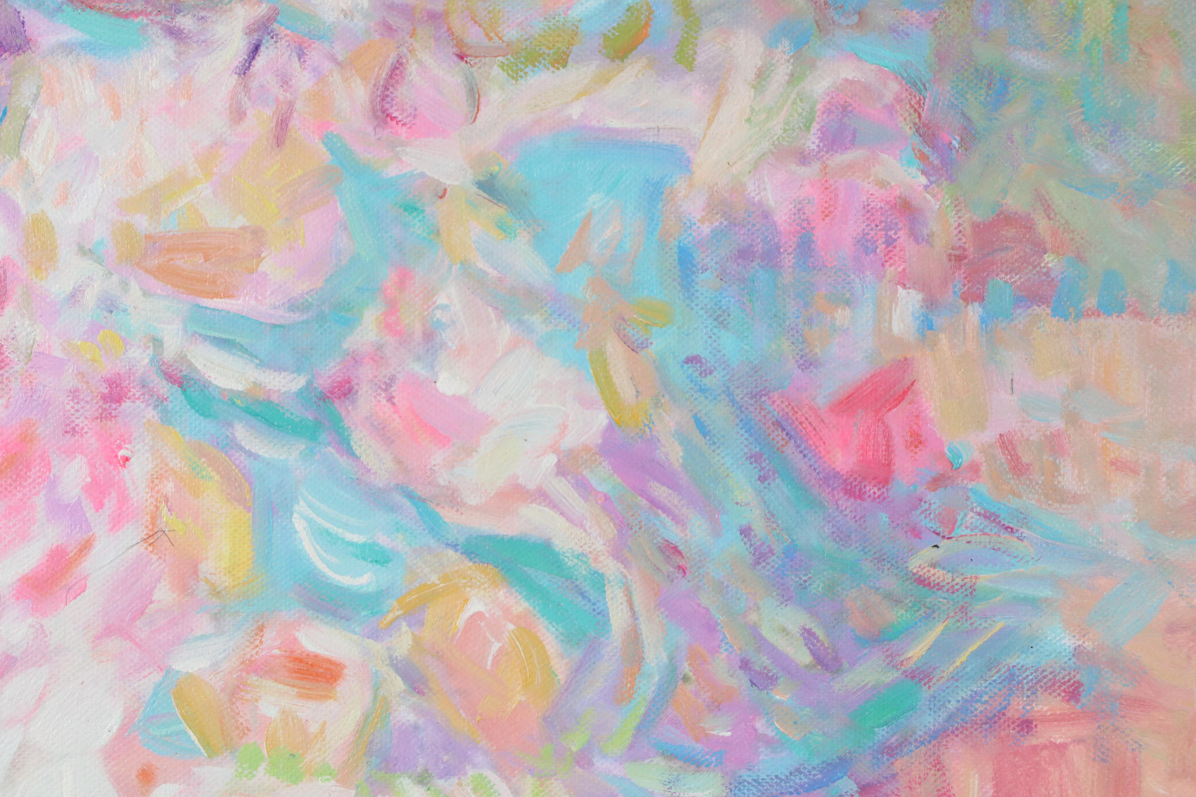 N. Ming Abstract Oil Painting, 21st Century