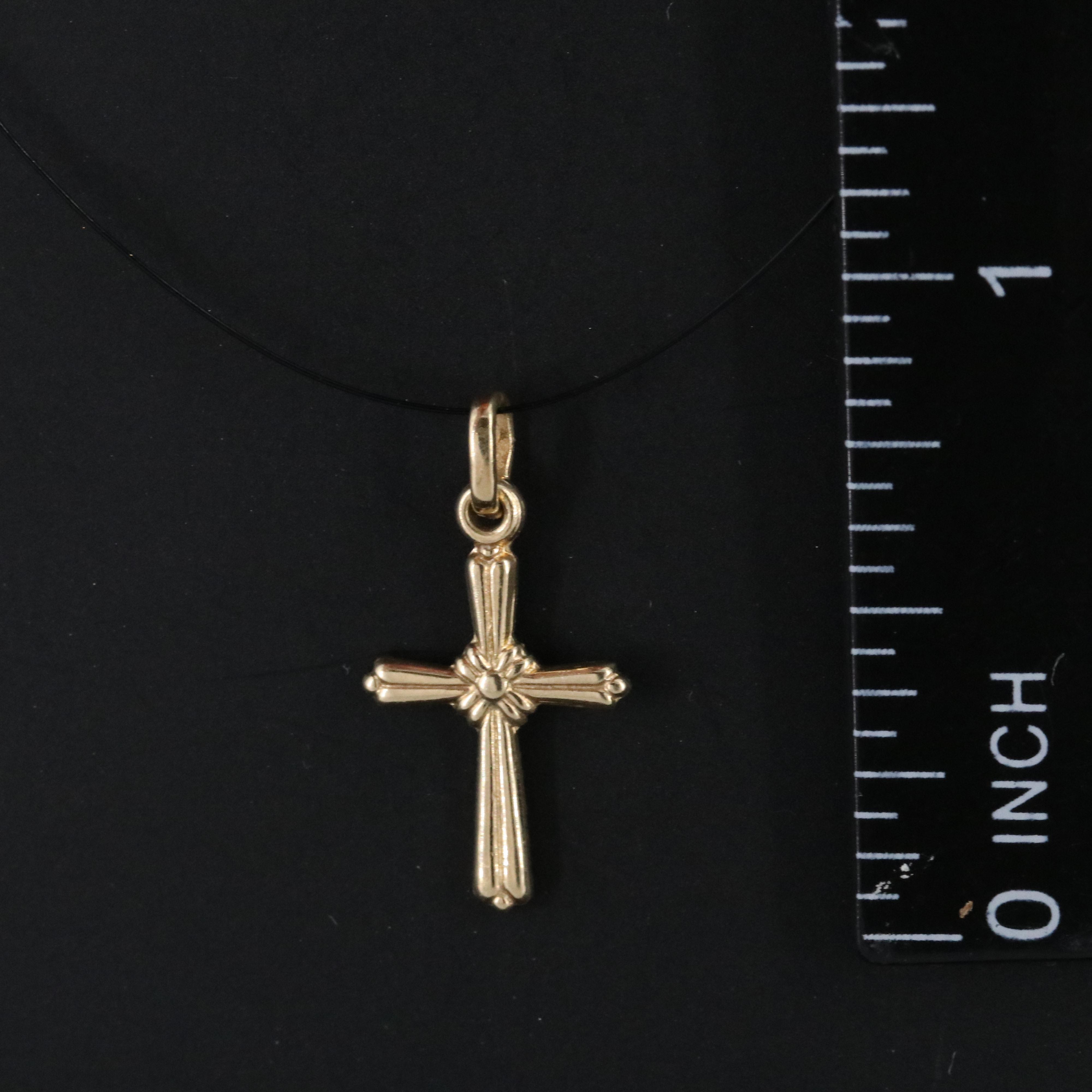 14K Cross Pendant