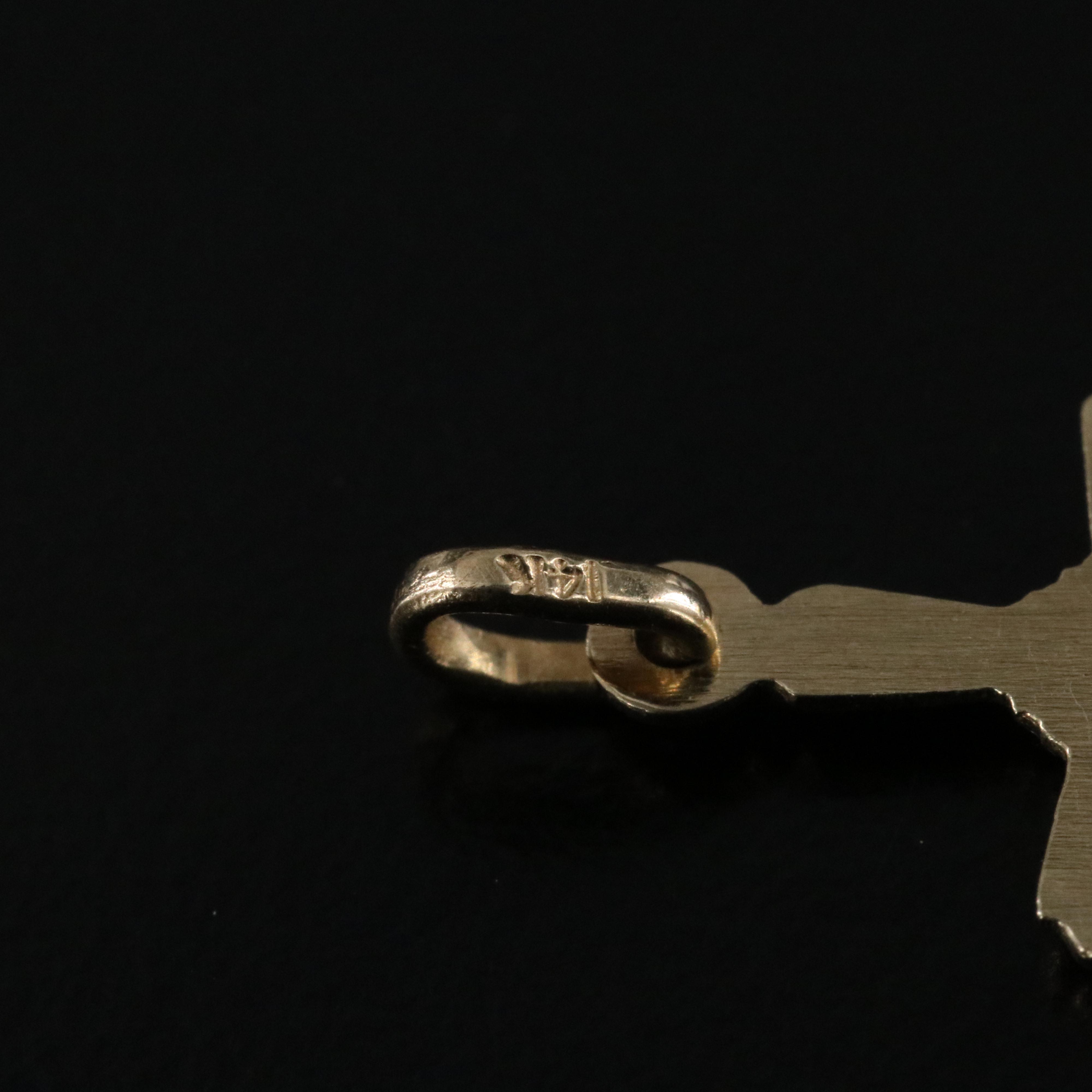 14K Cross Pendant