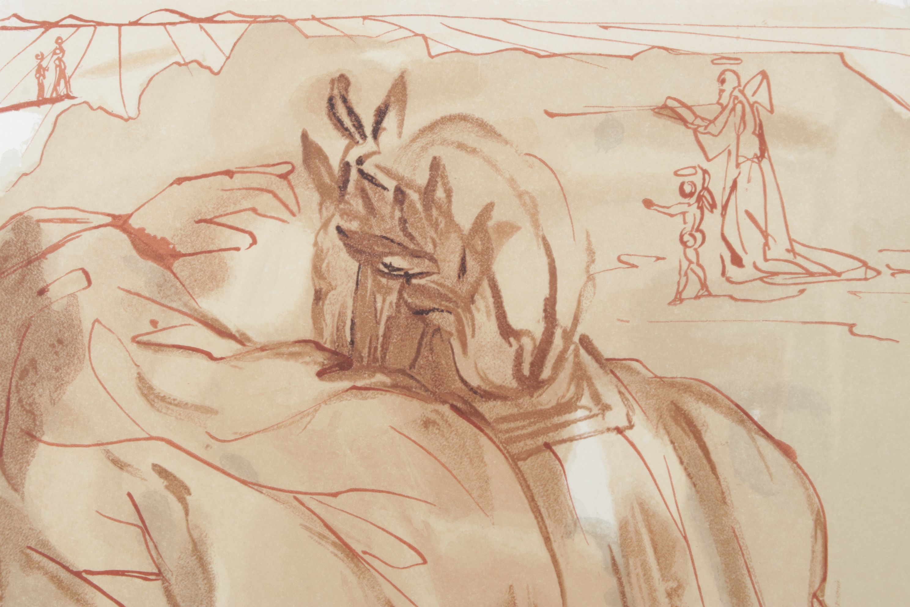 Salvador Dalí Wood Engraving "L’announce d’un Grand Evénemente"